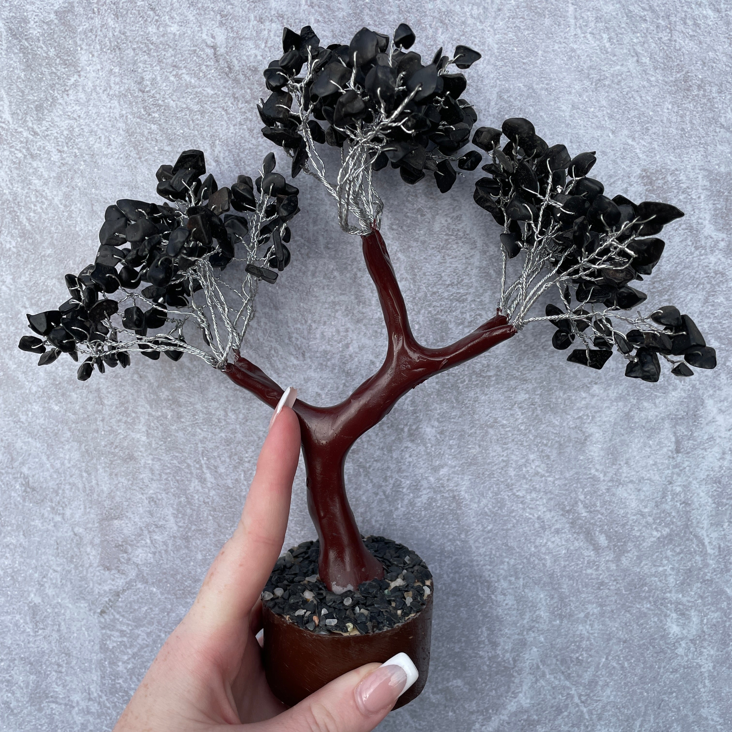 Black Onyx Tree - Large Wood020