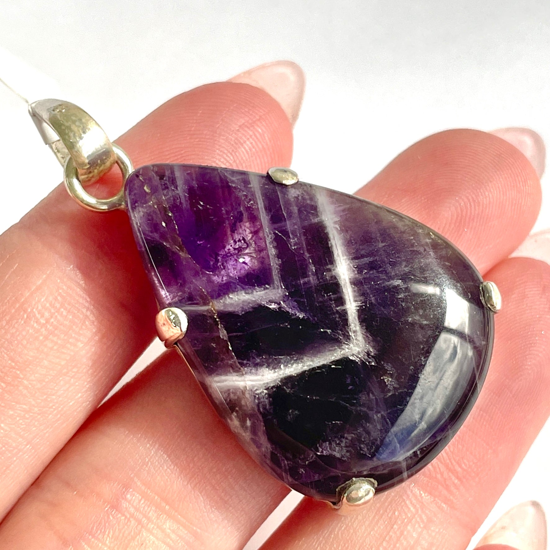 Amethyst St. Silver Pendant LRG - SP149