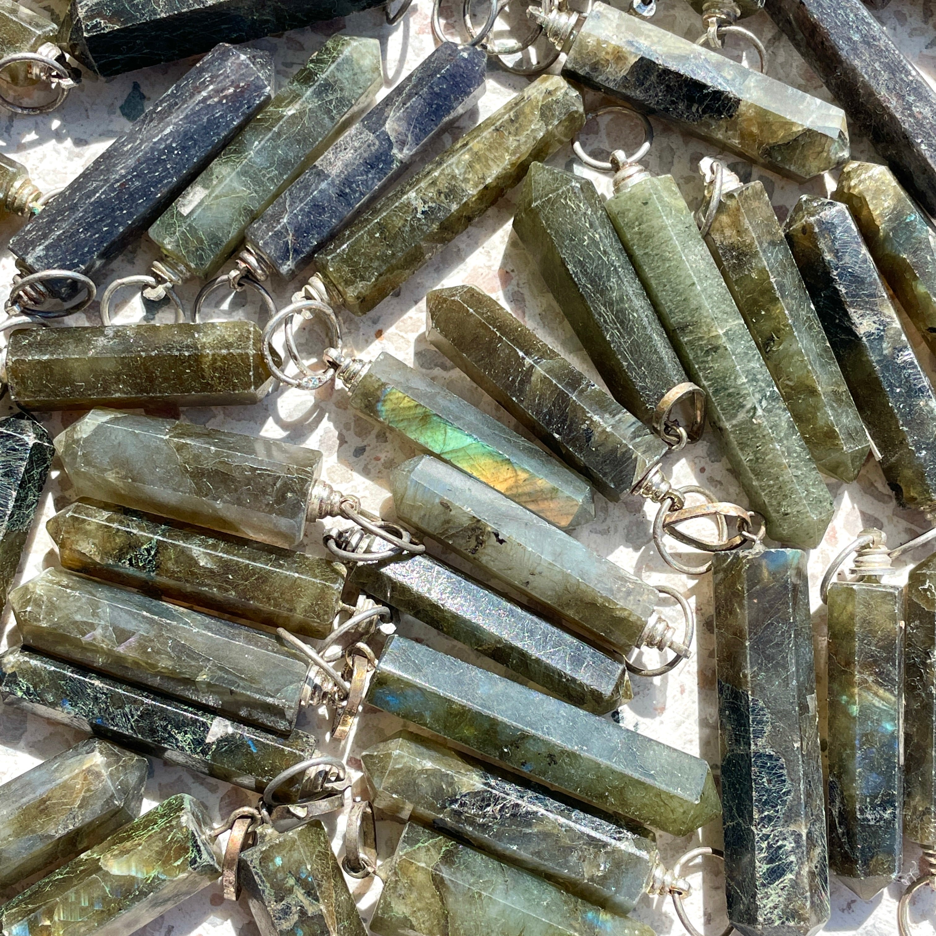 Labradorite Point Pendant