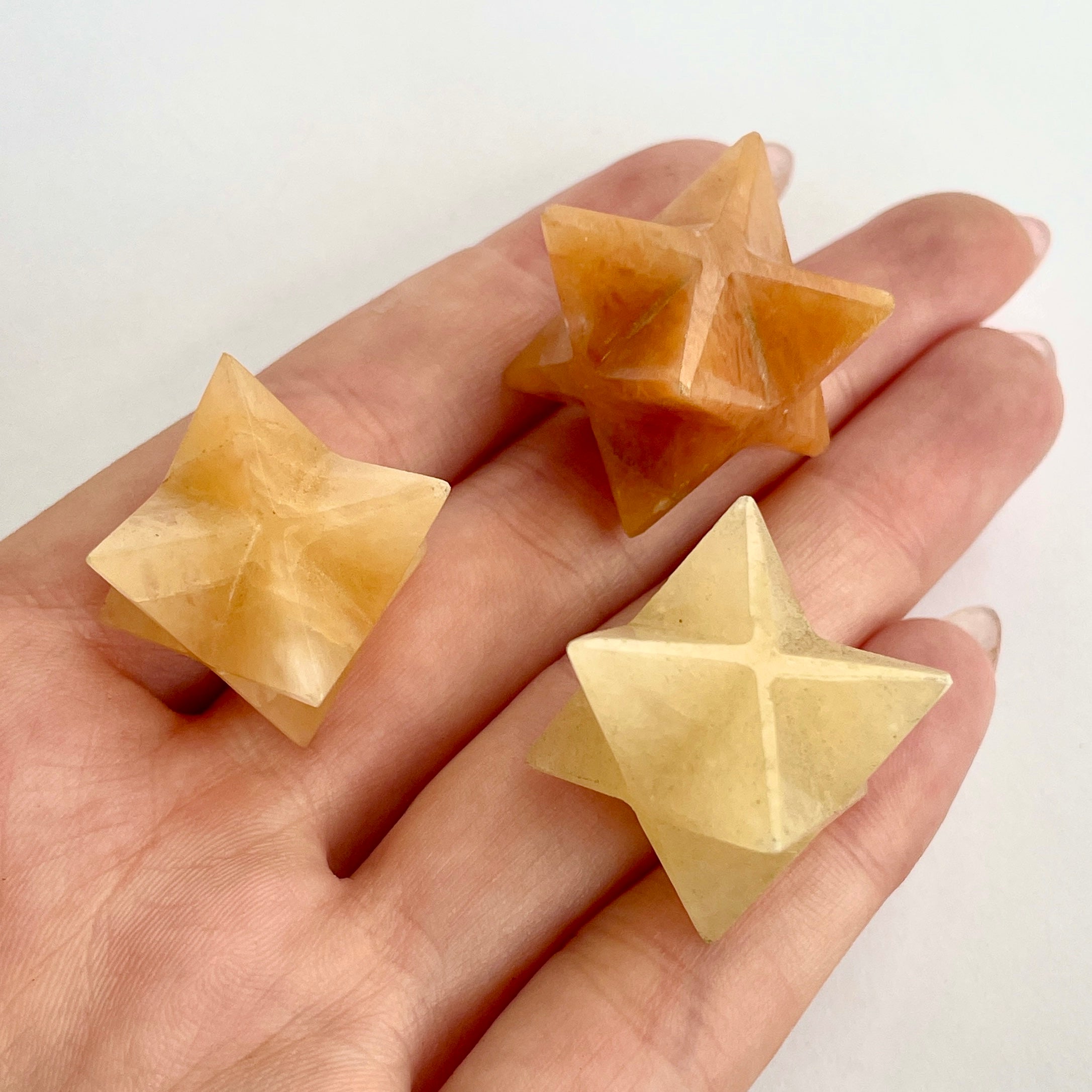 Yellow/Red Aventurine - Merkaba - 15-20mm