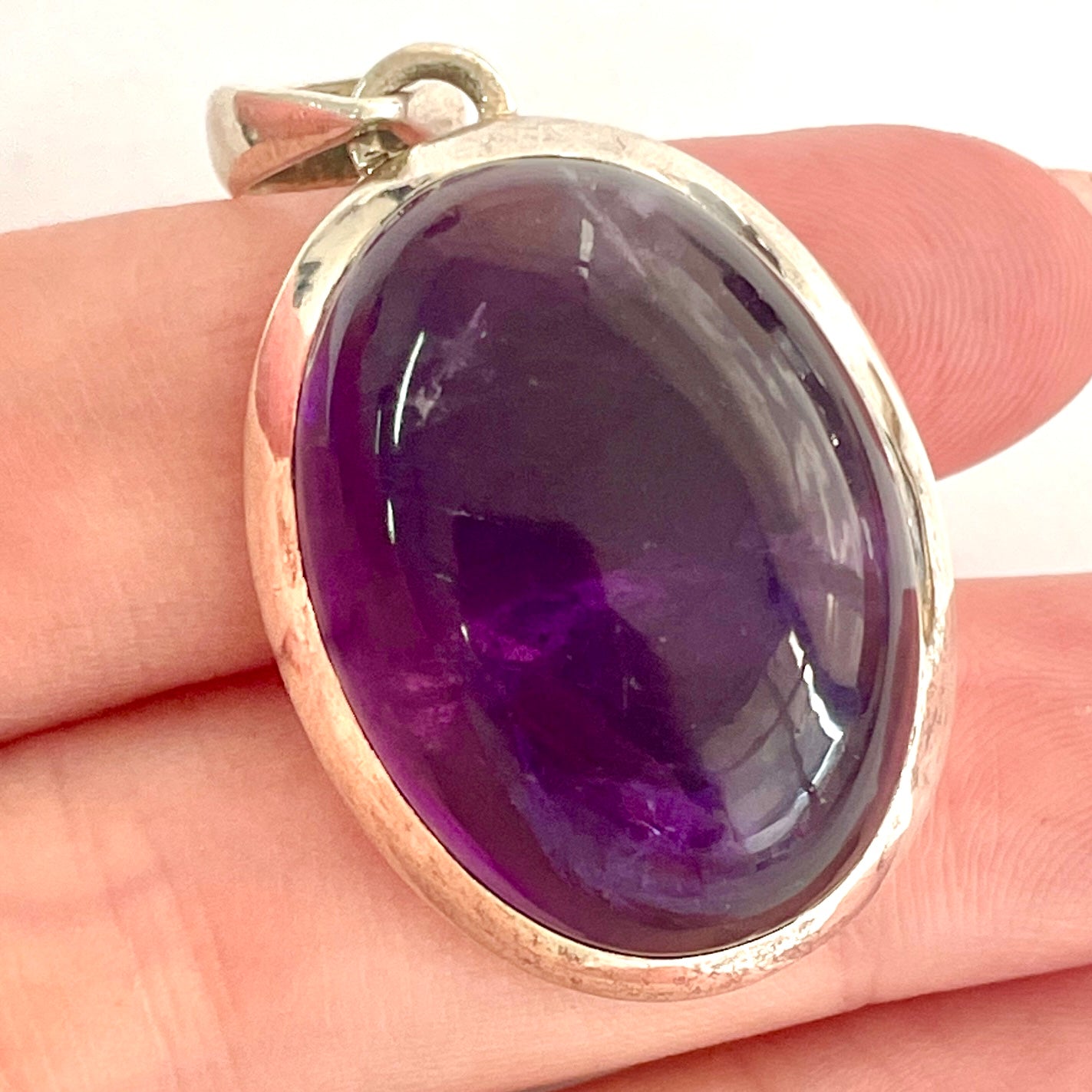 Amethyst St. Silver Pendant - SP152