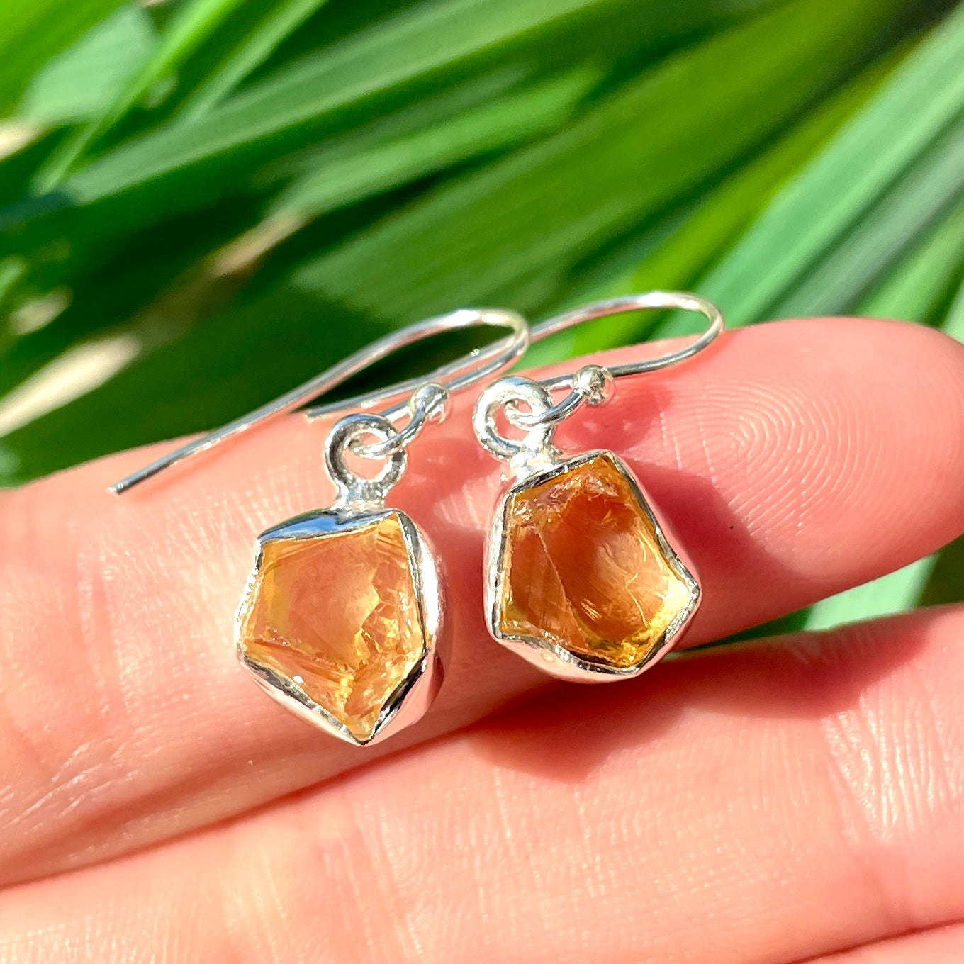 Citrine Raw - St. Silver Earring