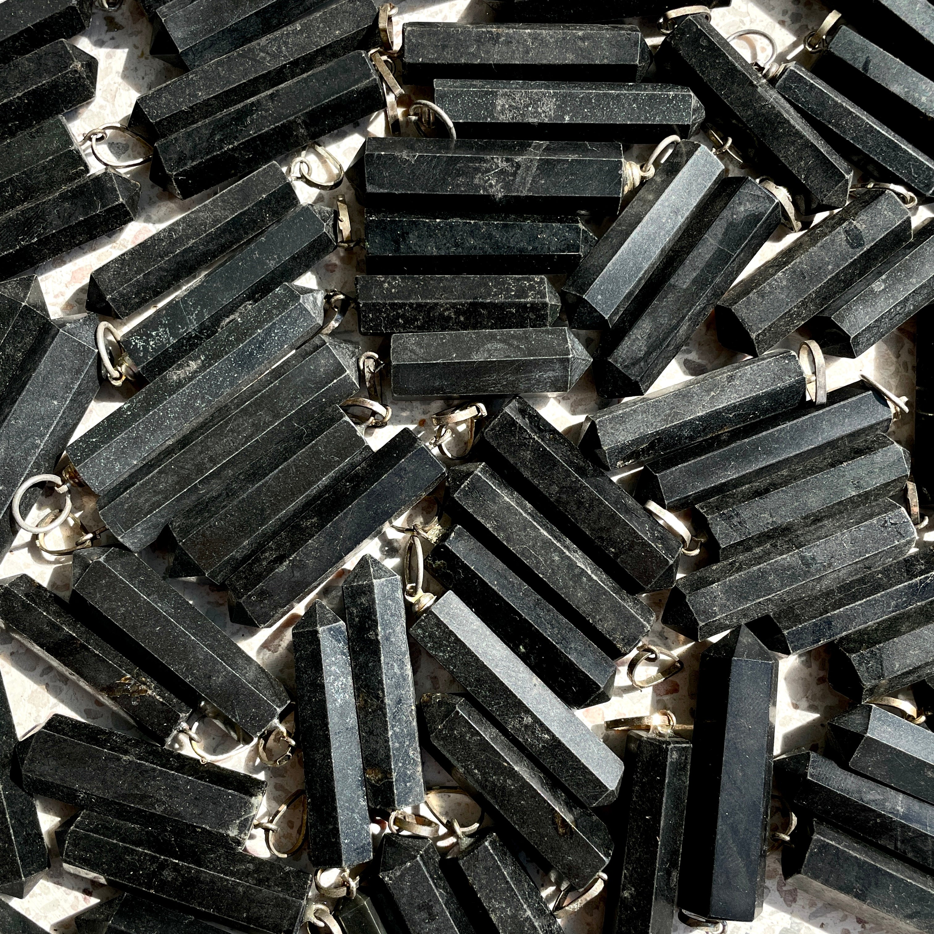 Black Tourmaline Point Pendant