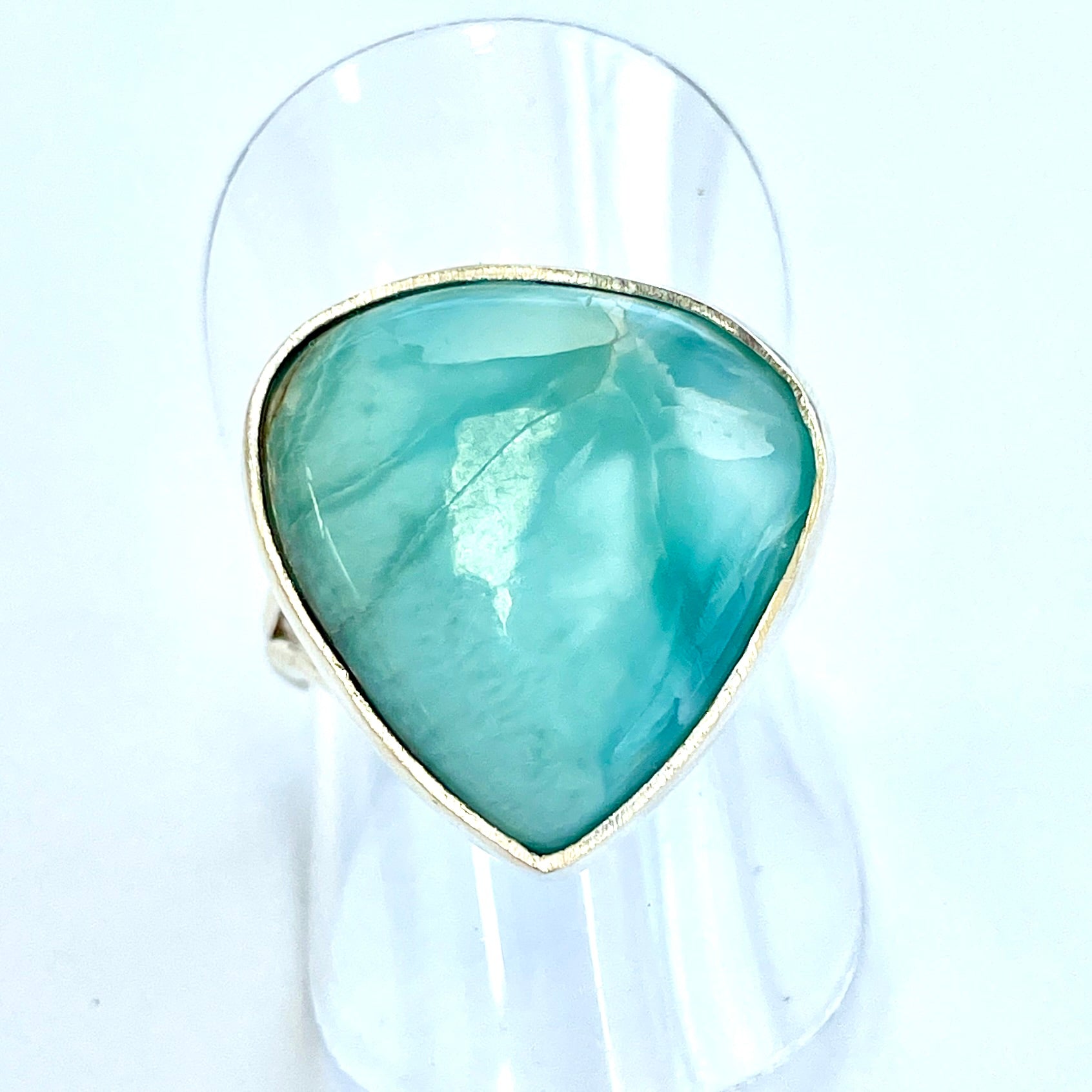 Larimar Sterling Silver Ring - LA2