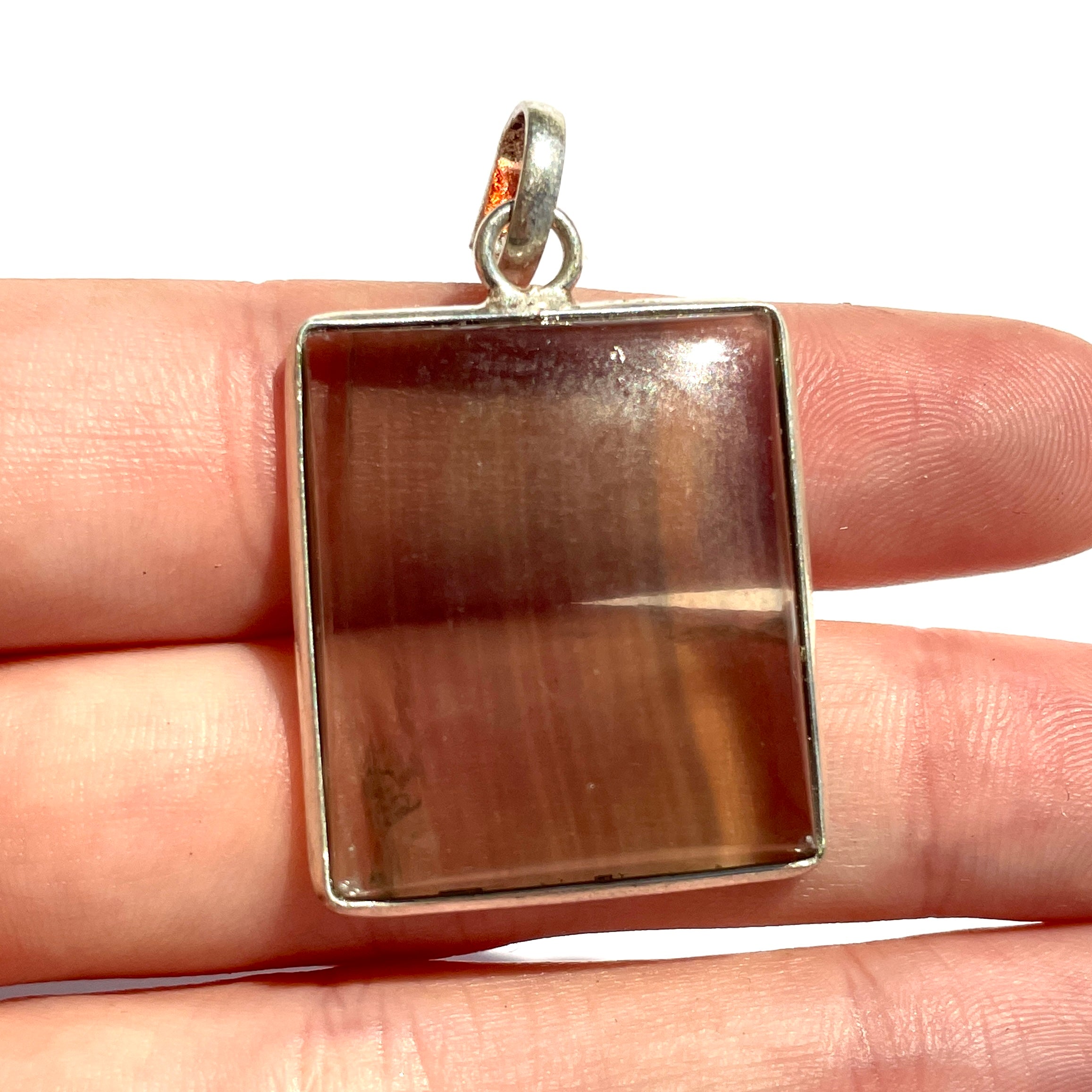 Fluorite St. Silver Pendant - SP128