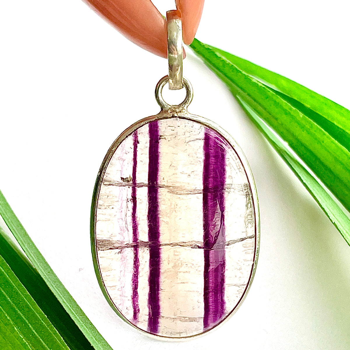 Fluorite St.Silver Pendant - SP176