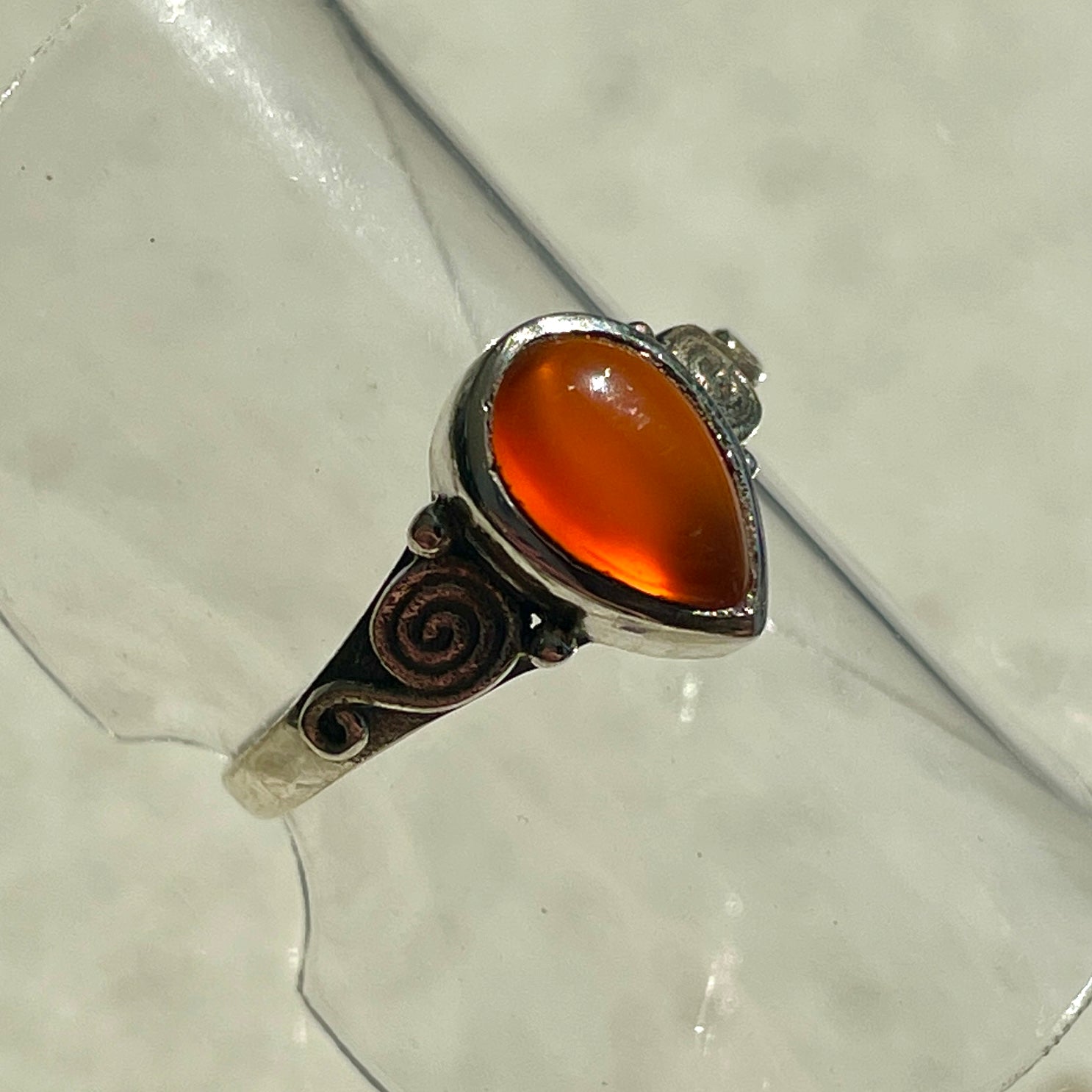 Carnelian Swirl Ring