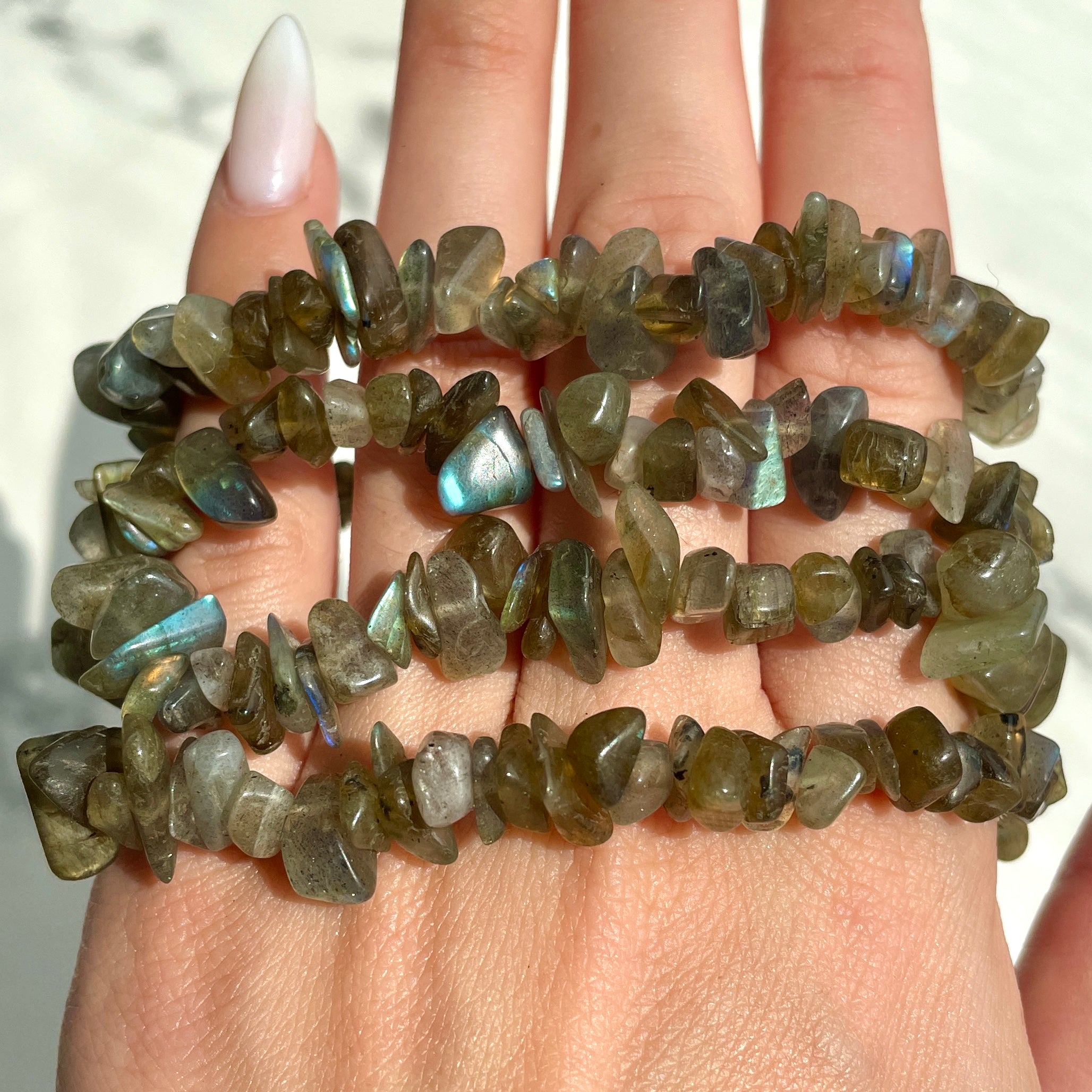 Labradorite Chip Bracelet (IN)