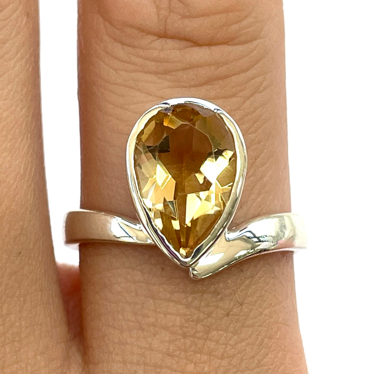 Citrine Sterling Silver Ring - SR4