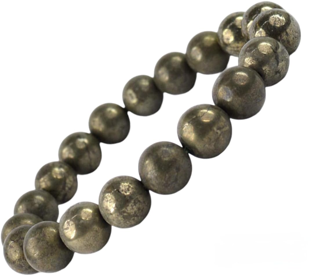 Pyrite Beads Bracelet-8mm