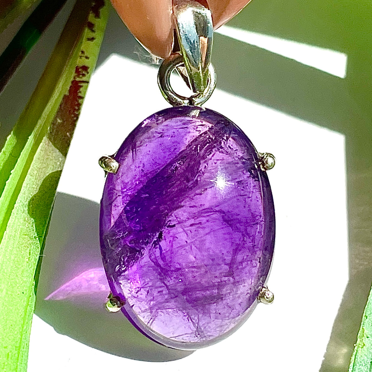 Amethyst St.Silver Pendant - SP184