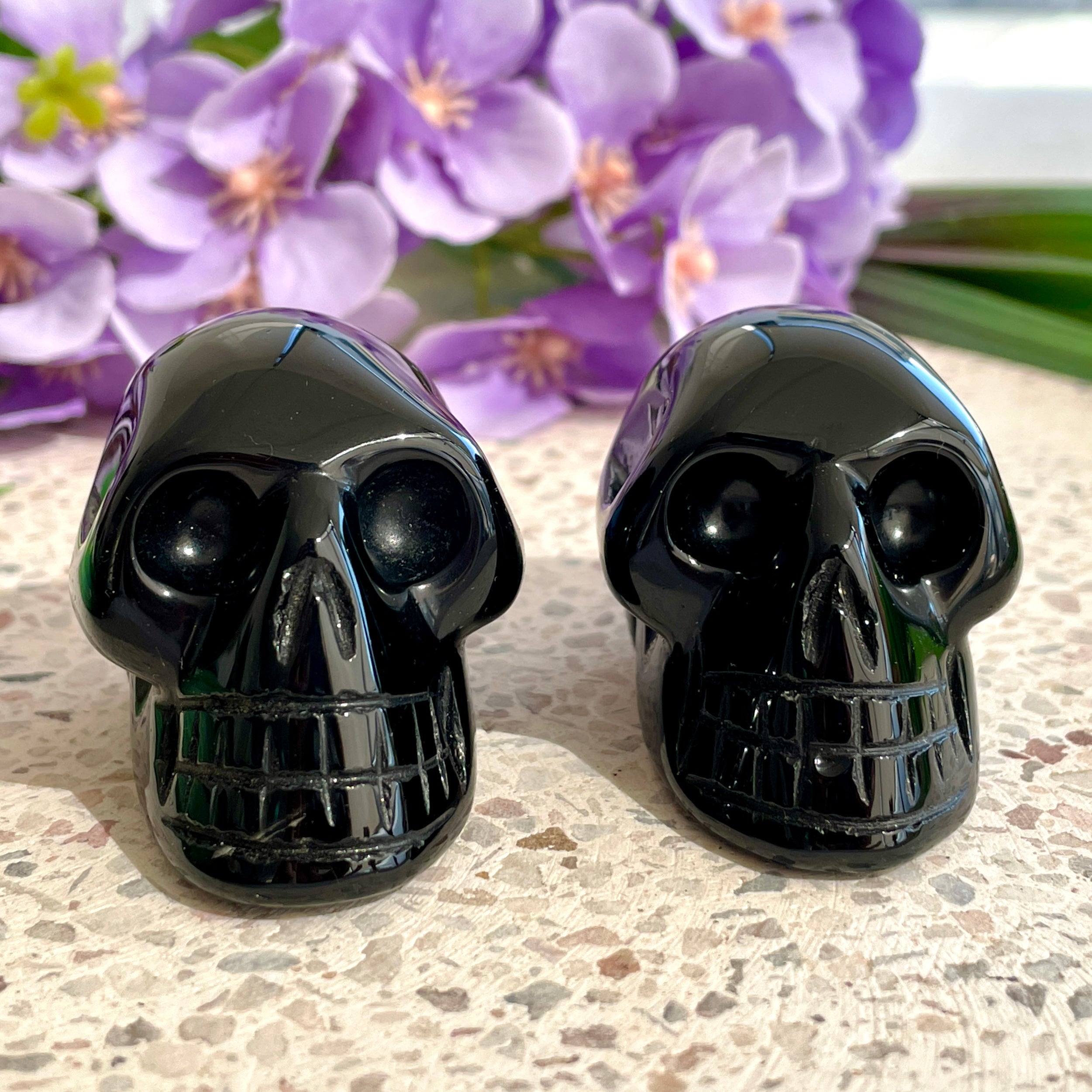 Black Obsidian Skull - 5cm