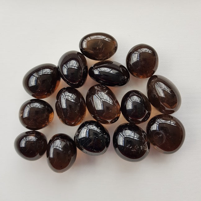 Smoky Qtz - Tumbled - 200gms - Dark