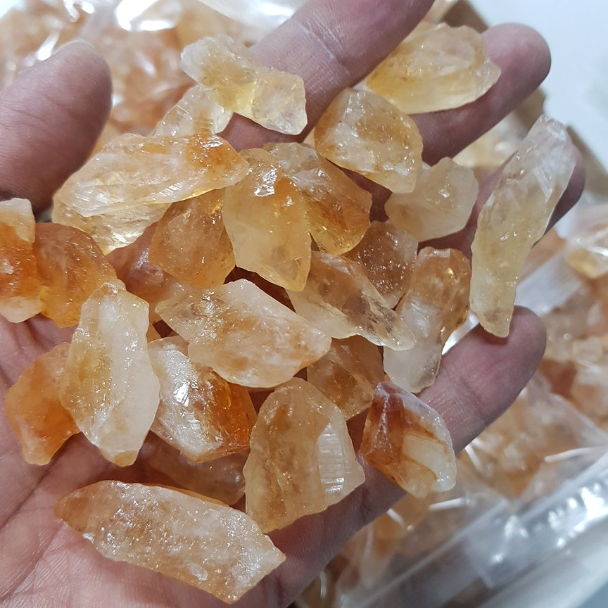 Rough - Citrine-SM *A - 200gms (15-25pc)