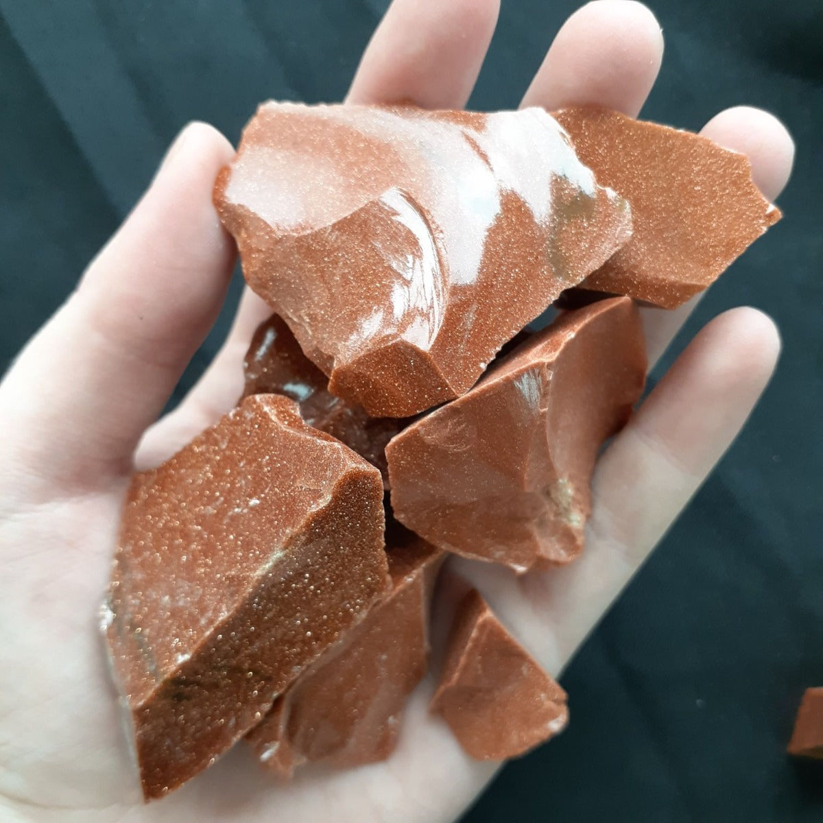 Rough Goldstone RED - 200g