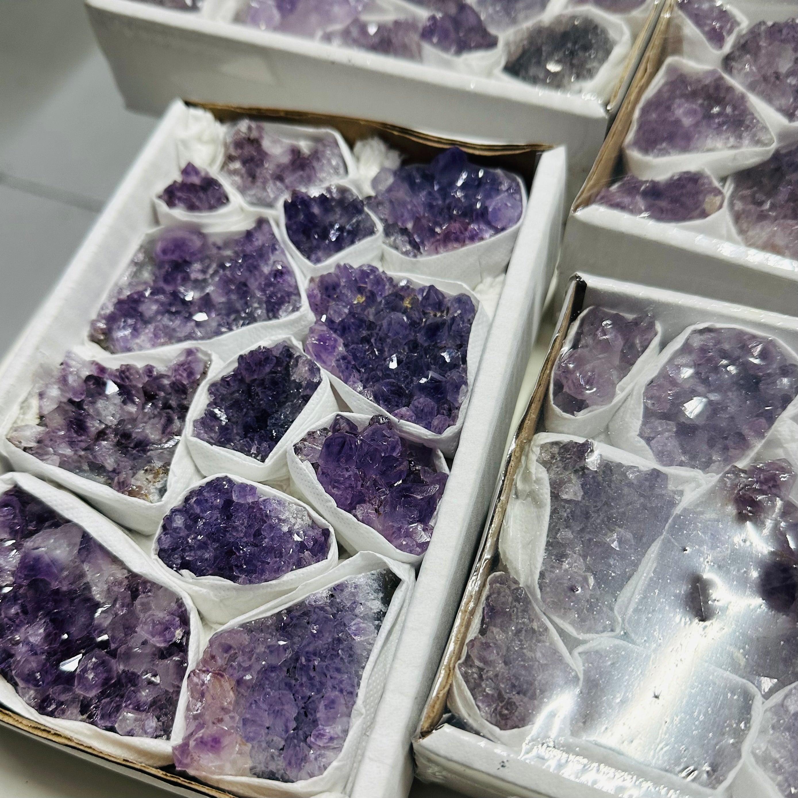 Amethyst Cluster Tray - A Grade (8pc-14pc)