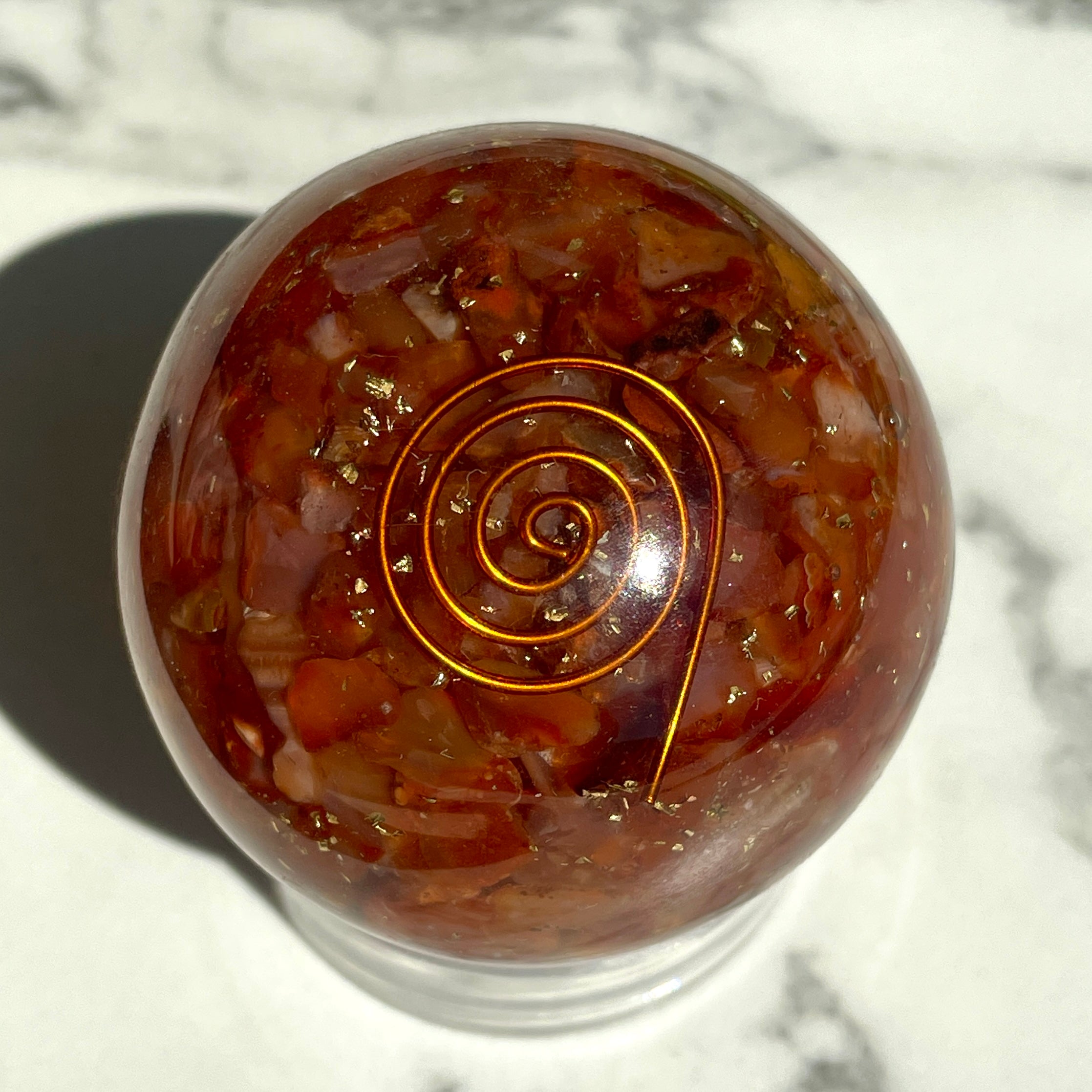 Orgonite Sphere - Carnelian
