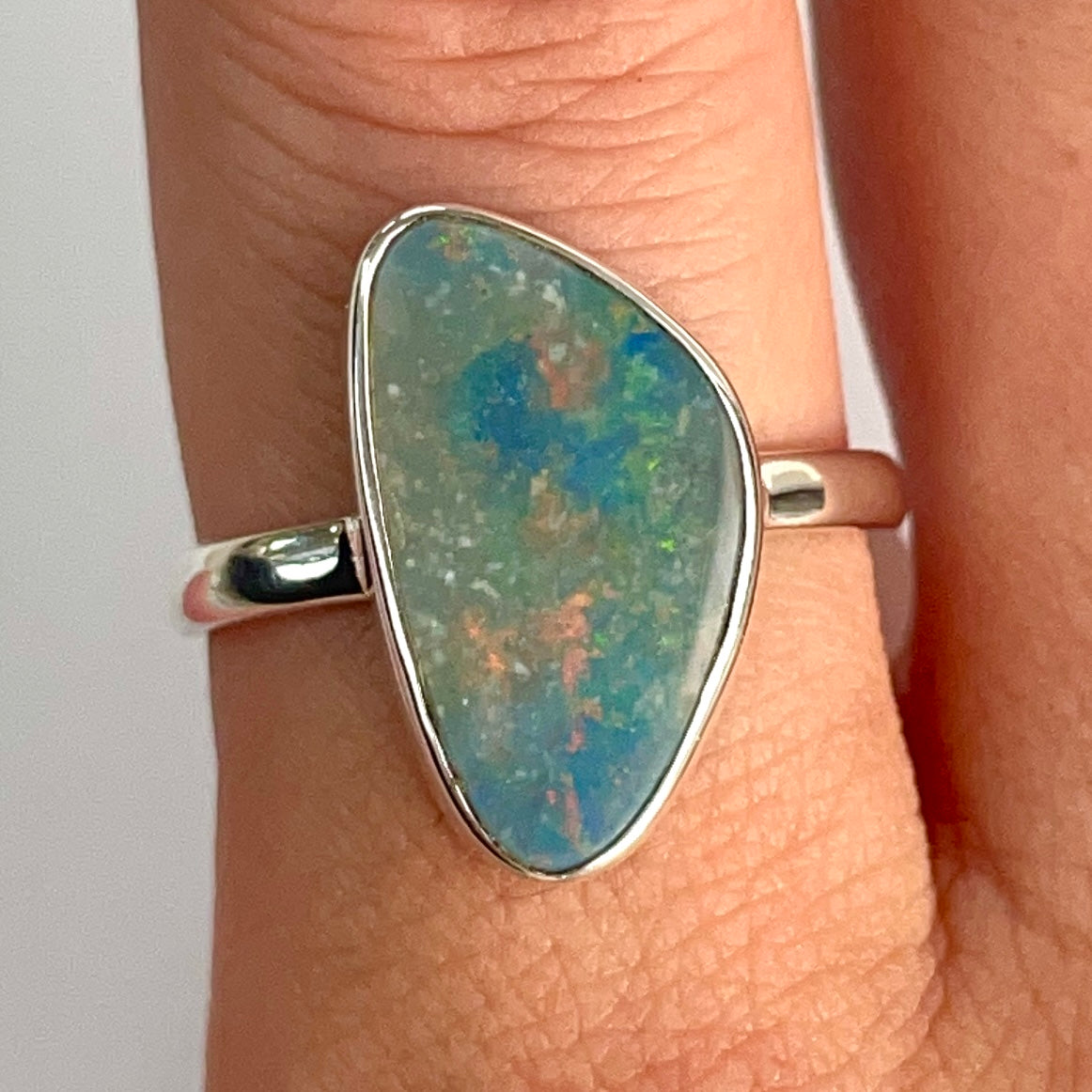 Opal Sterling Silver Ring - OR3