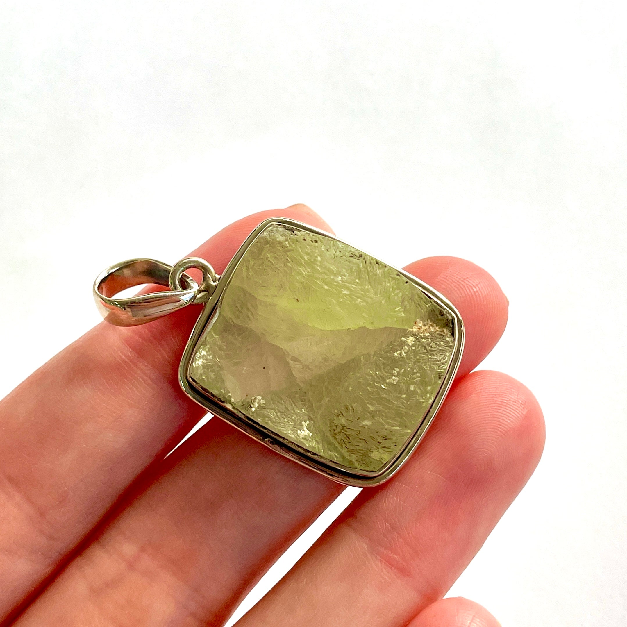 Prehnite St. Silver Pendant - SP139
