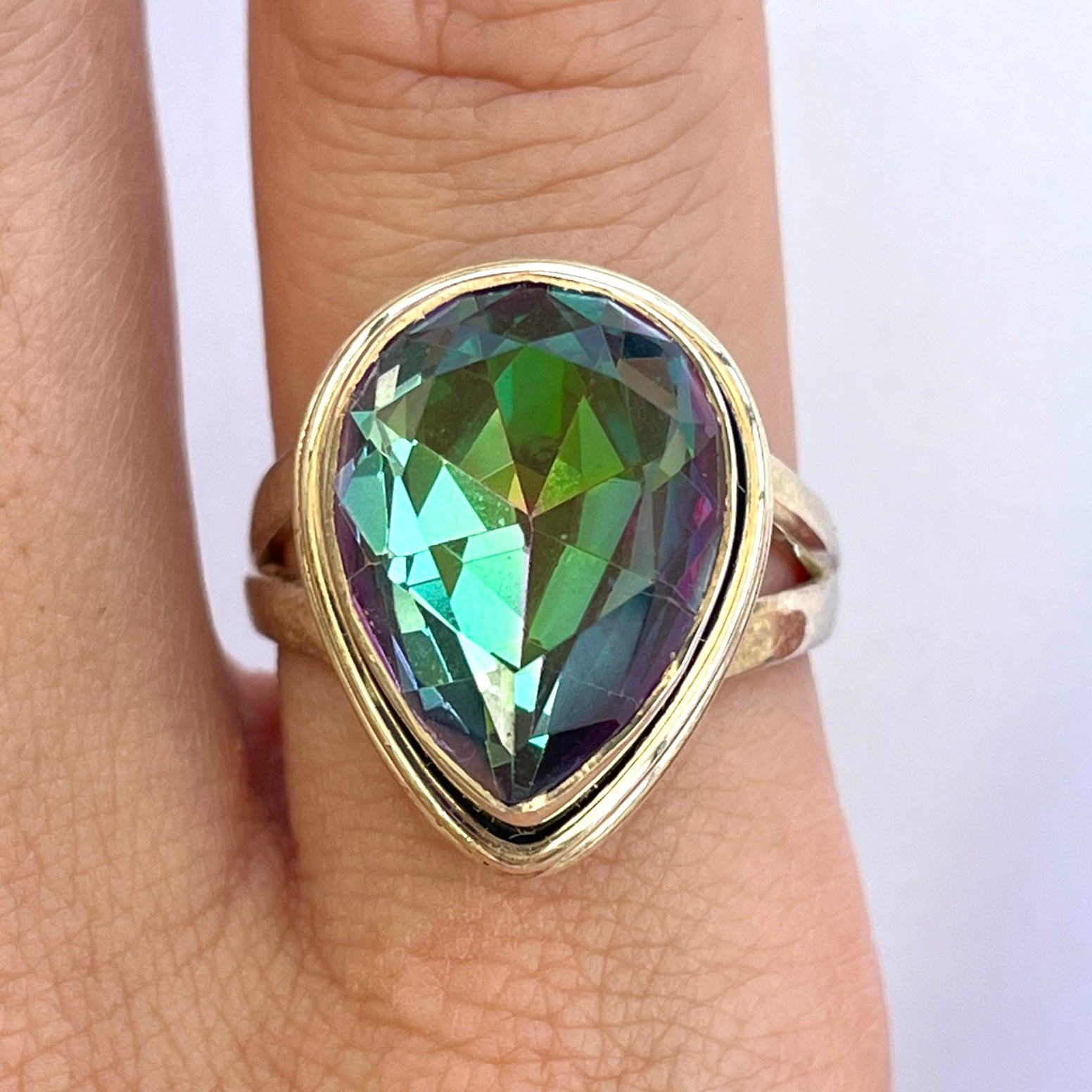 Mystic Quartz Sterling Silver Ring - MQ10