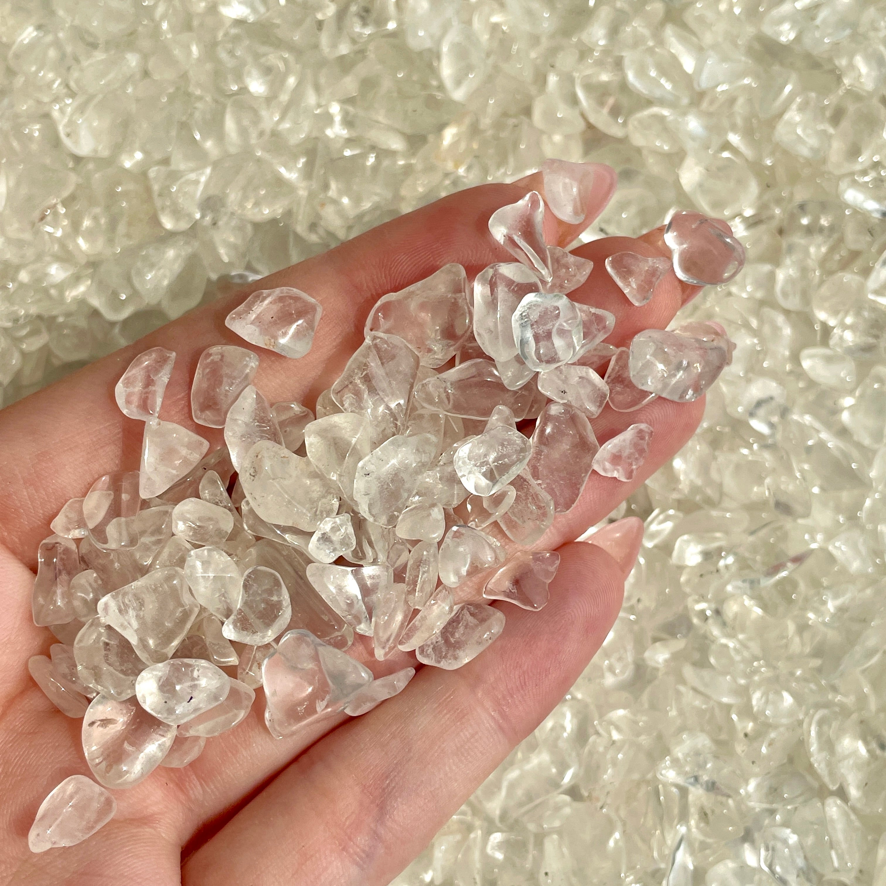 Clear Quartz Chips 100g (IN)