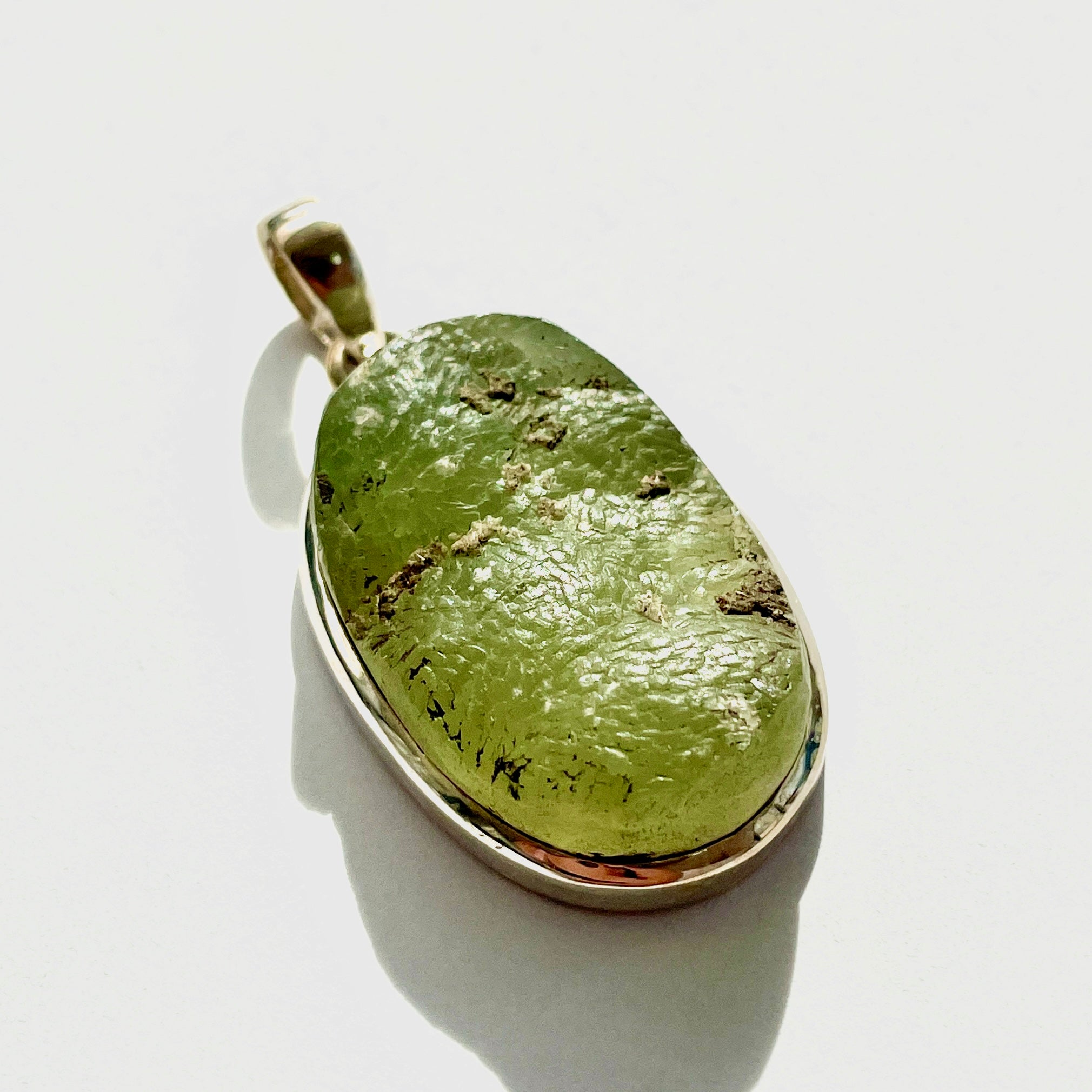 Prehnite St. Silver Pendant LRG - SP138