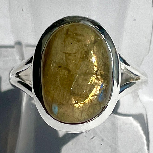 Labradorite St.Silver Ring - SR15 Size 8