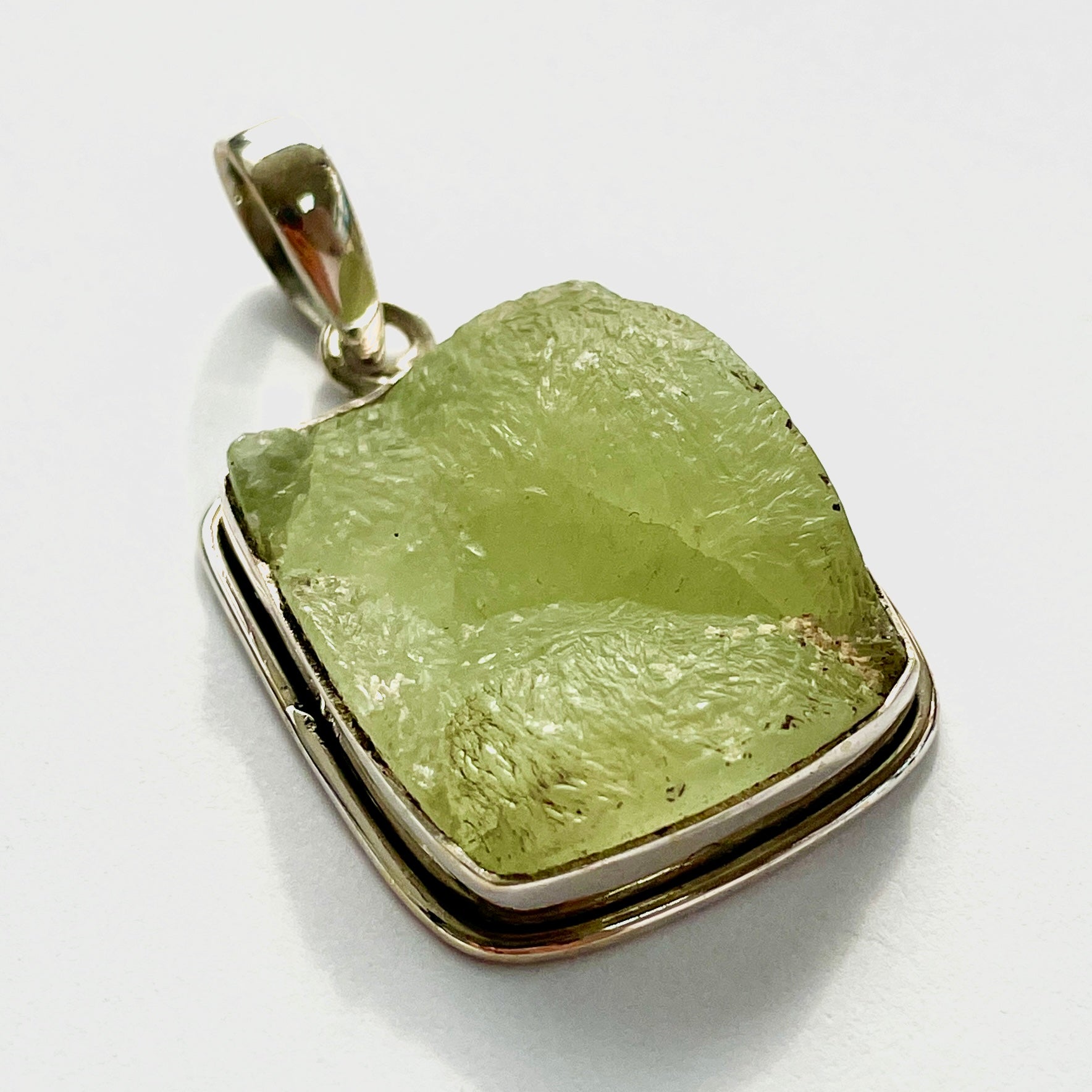 Prehnite St. Silver Pendant - SP139