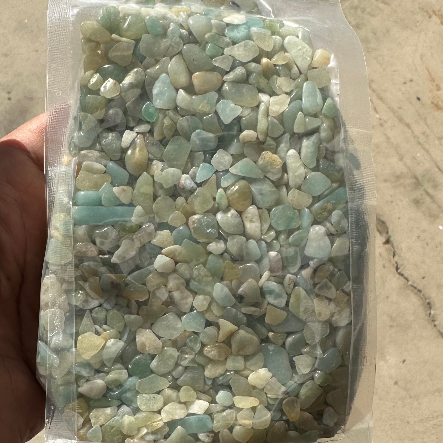 Amazonite Chips - 500gm