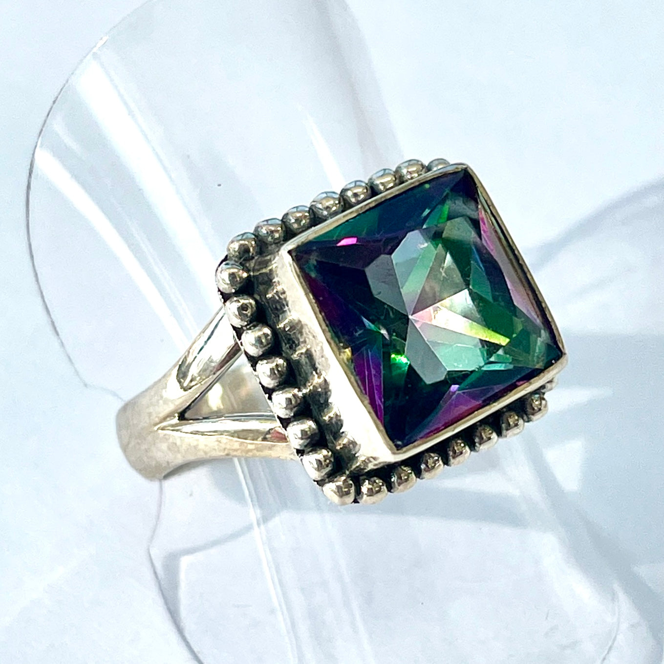 Mystic Quartz Sterling Silver Ring - MQ14