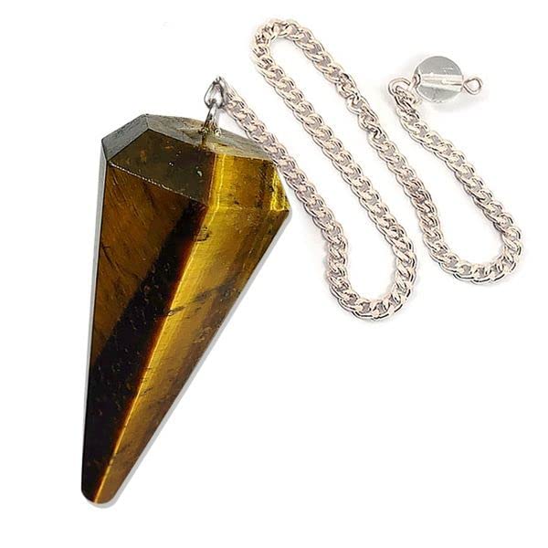 Tigers Eye Faceted Pendulum
