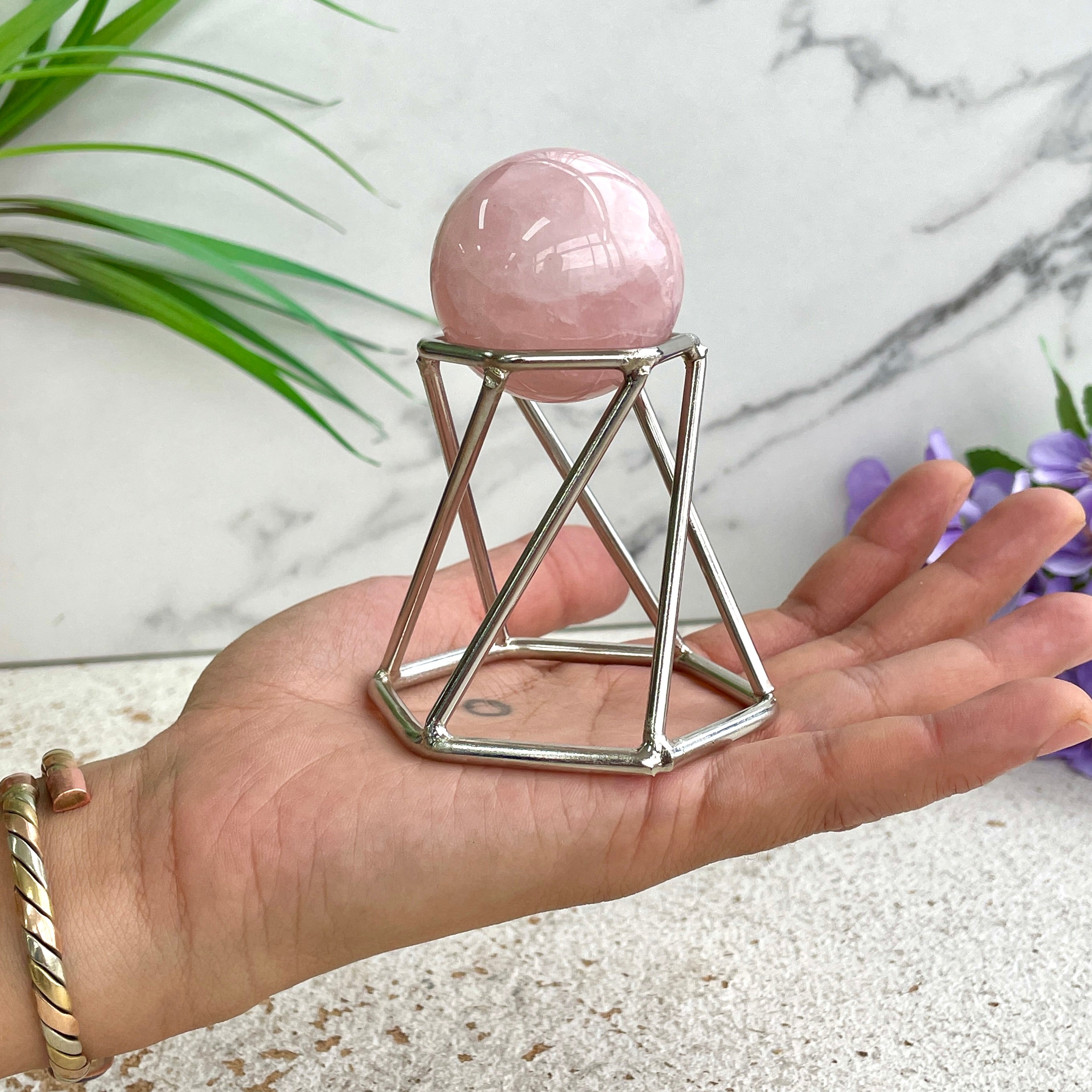 Sphere Stand Metal - Silver