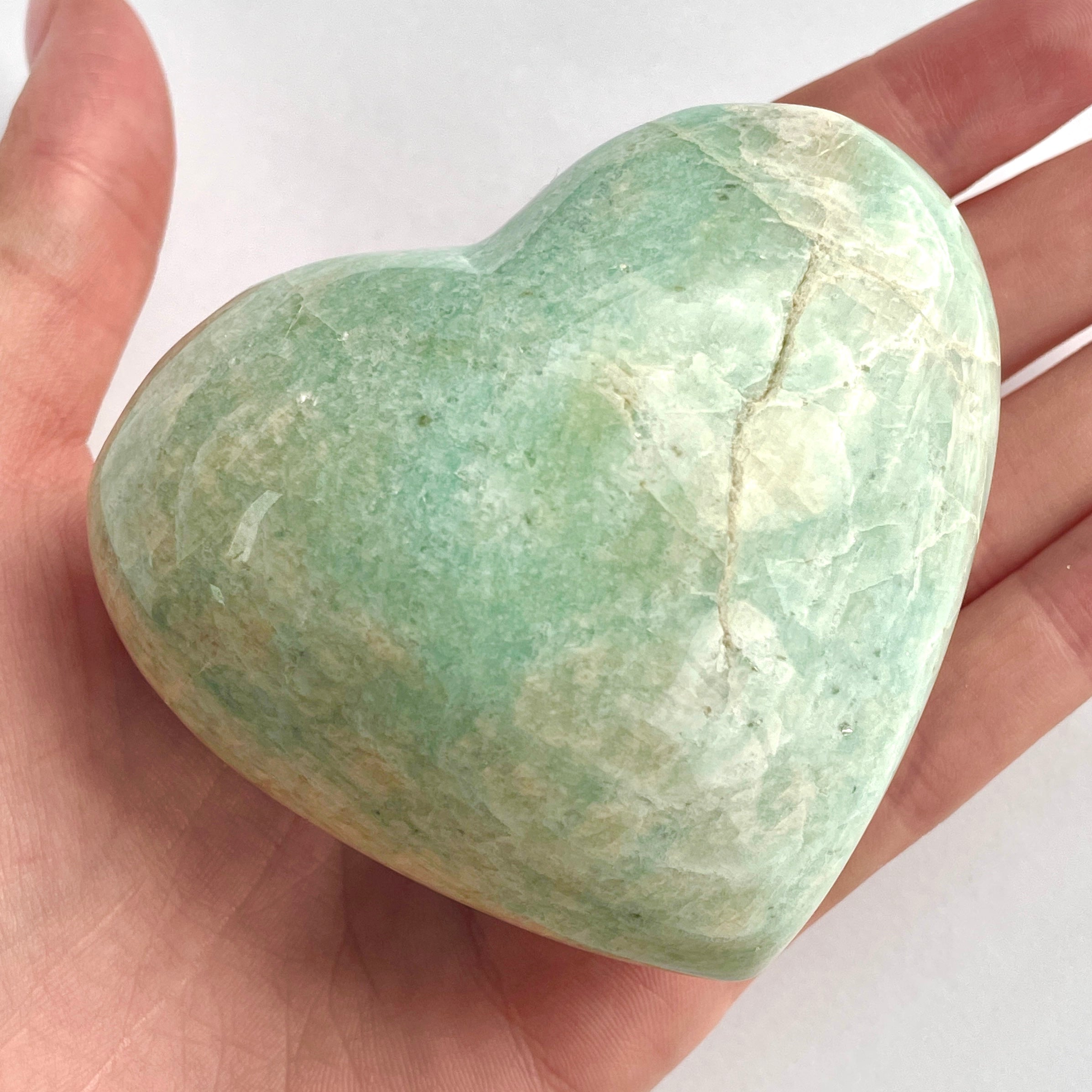 Amazonite Heart 7cm