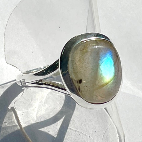Labradorite St.Silver Ring - SR17 Size 8