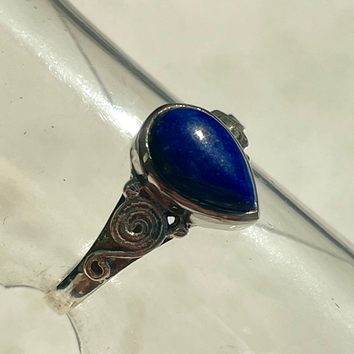 Lapis Lazuli Swirl Ring