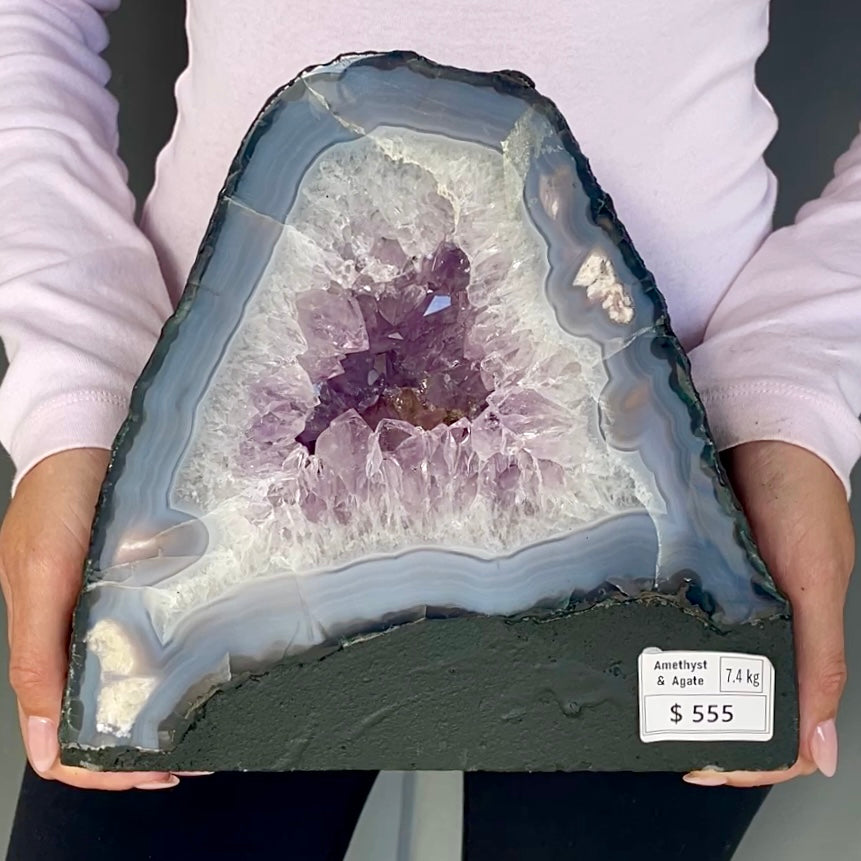 Amethyst & Agate Geode Cave - 91
