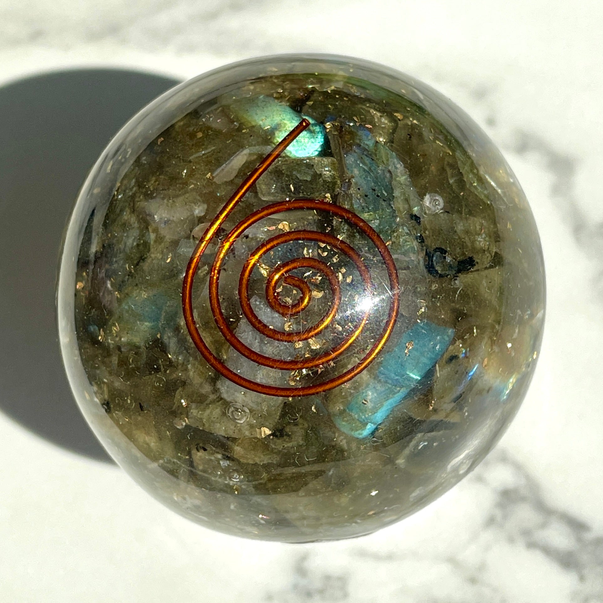 Orgonite Sphere - Labradorite