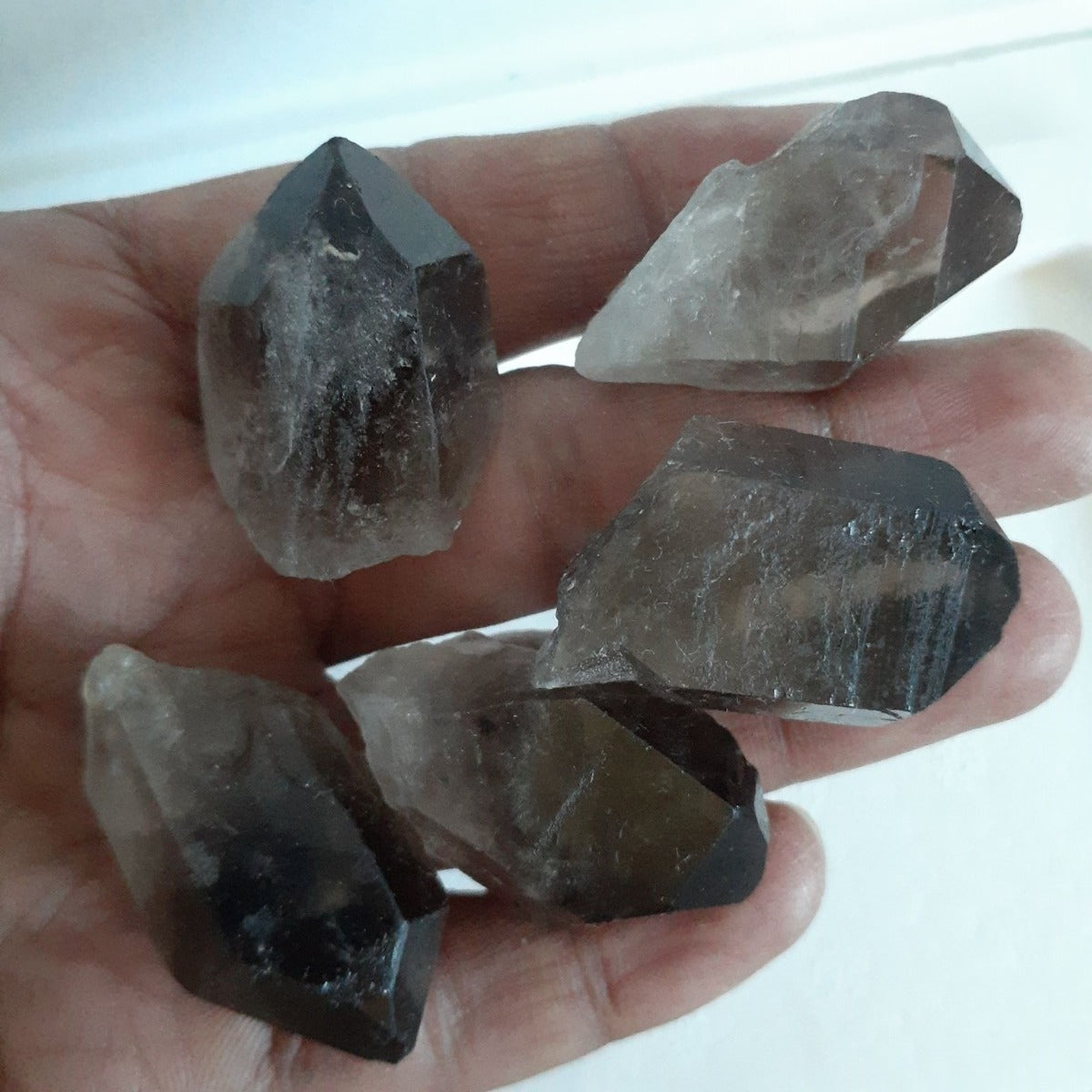 Smoky Qtz Points - 250gms (12-15pc)