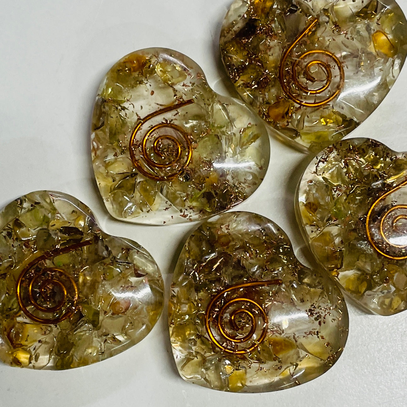 Orgonite Heart - Citrine - SM