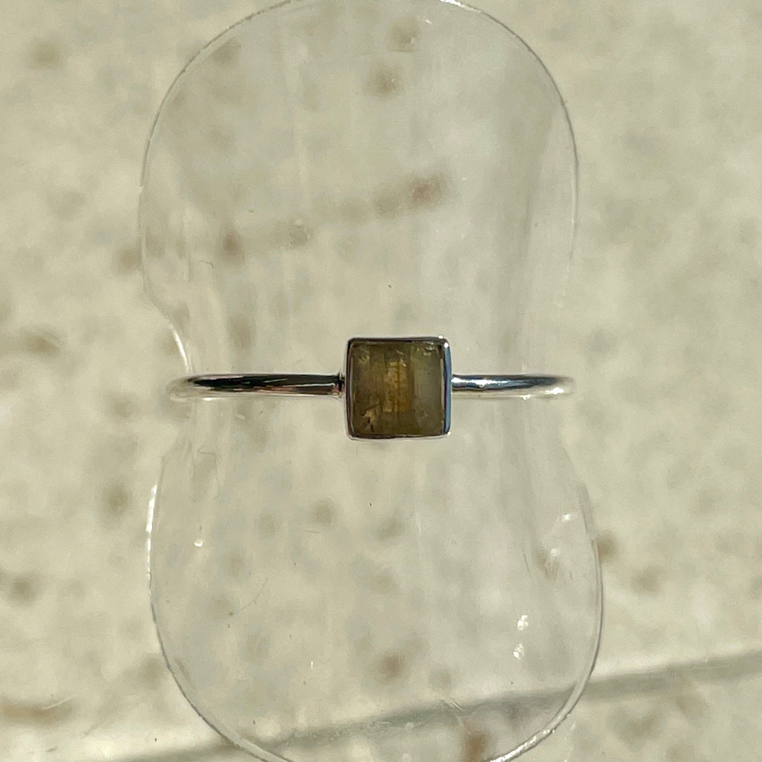 Labradorite Mini Square Ring