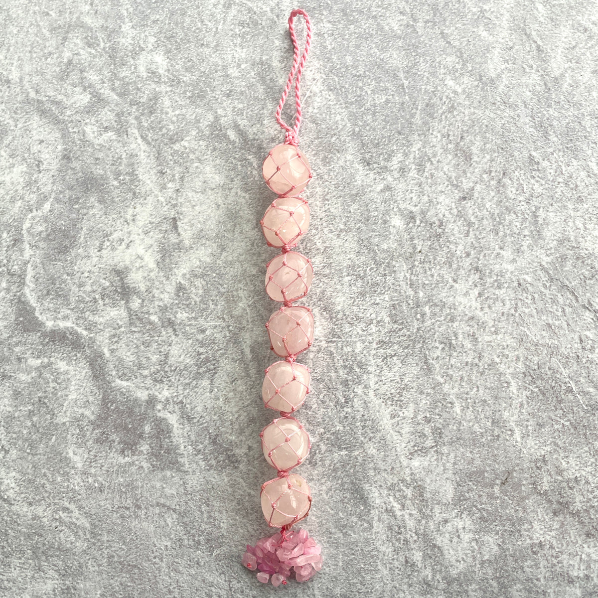 Tumble Hanger - Rose Quartz