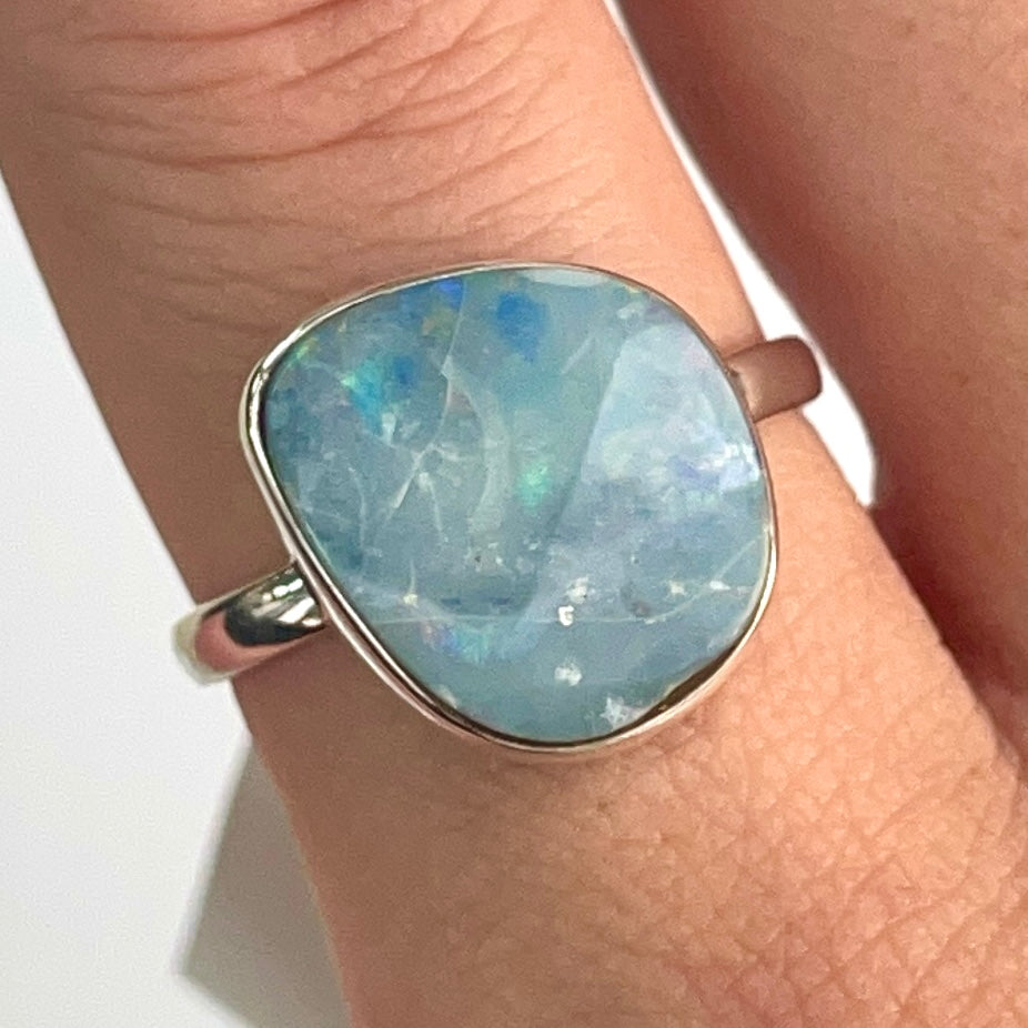Opal (AUS Natural) St. Silver925 Ring - OR4