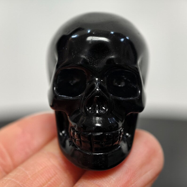 Black Obsidian Skull - 3cm