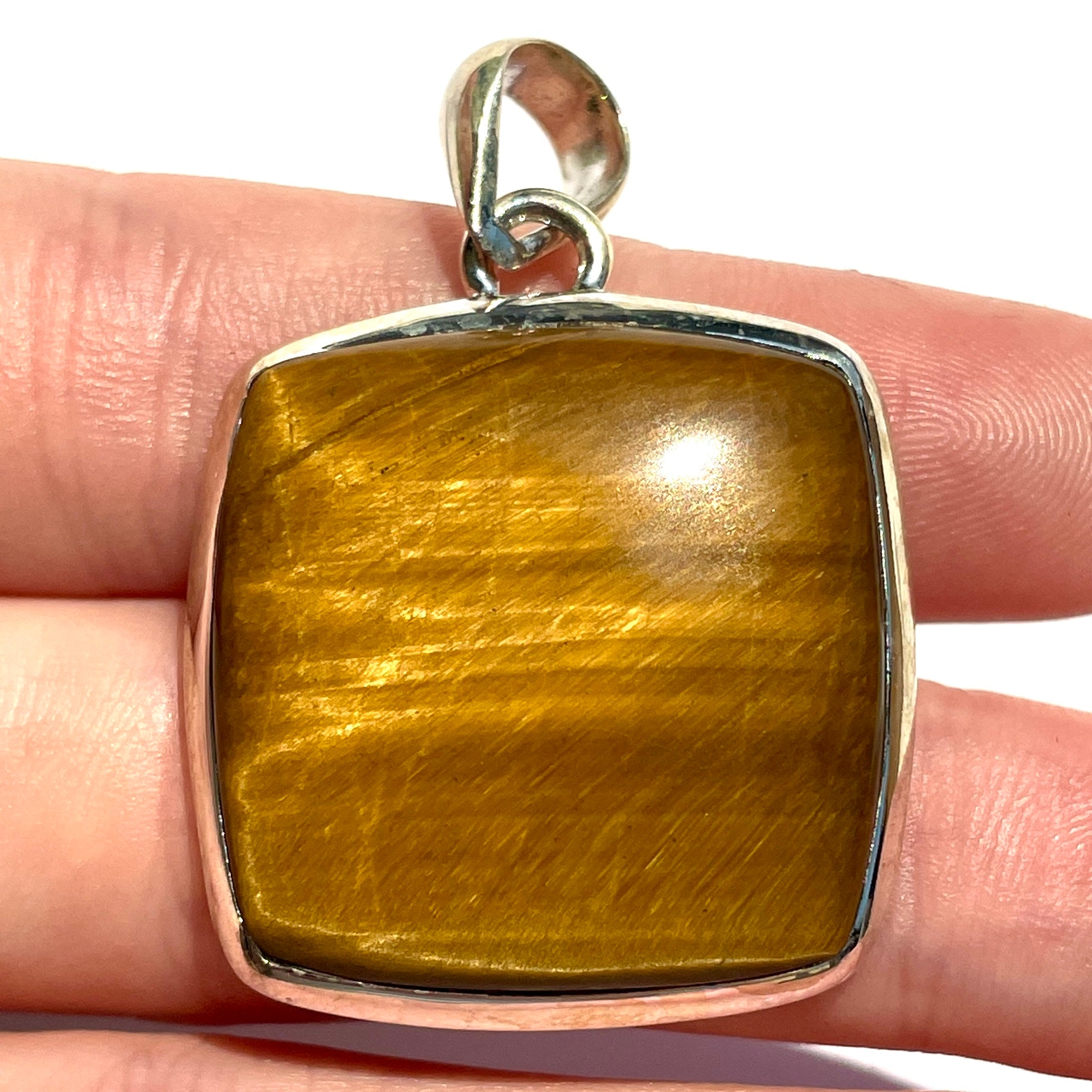 Tiger's Eye St. Silver Pendant LRG - SP121