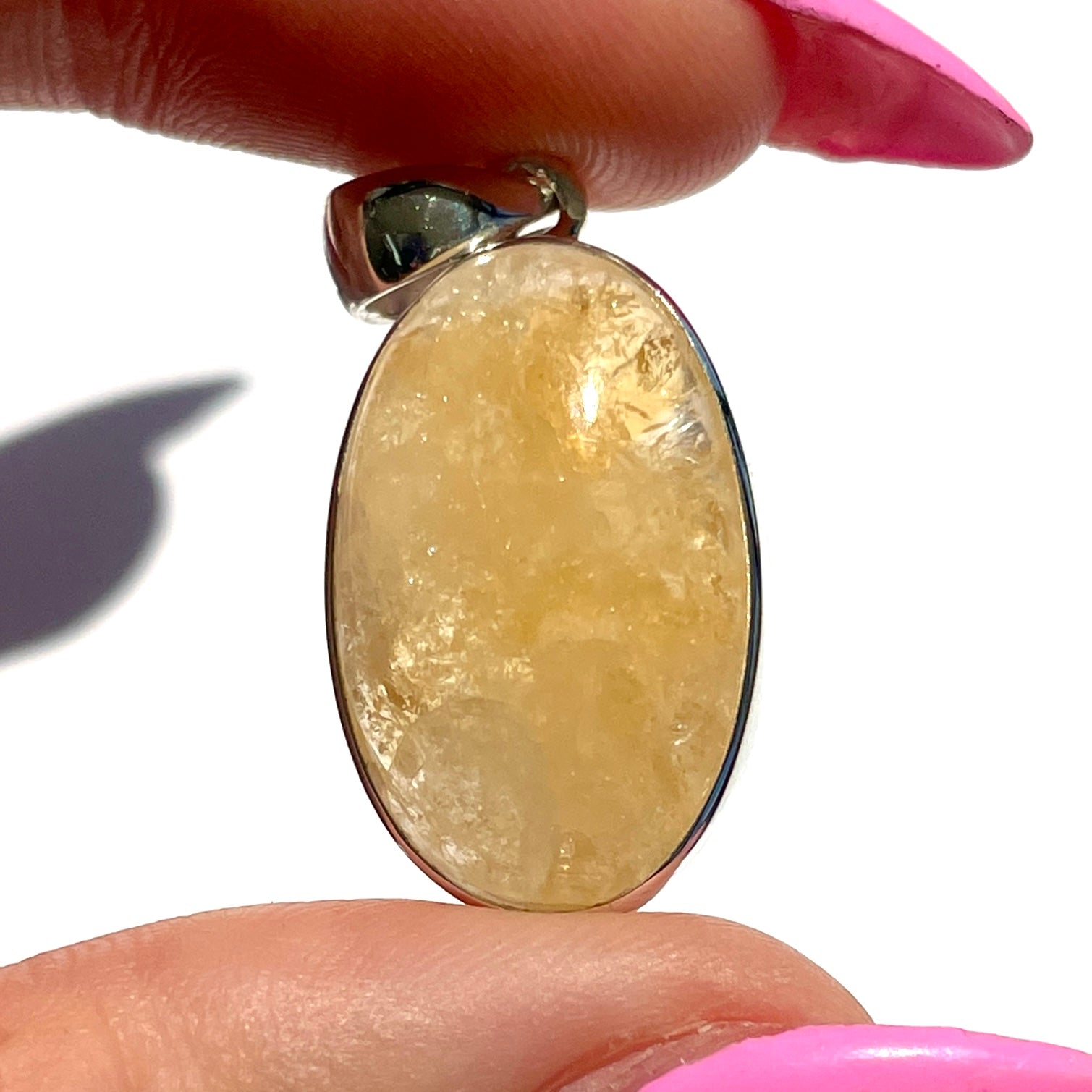 Citrine St. Silver Pendant - SP132