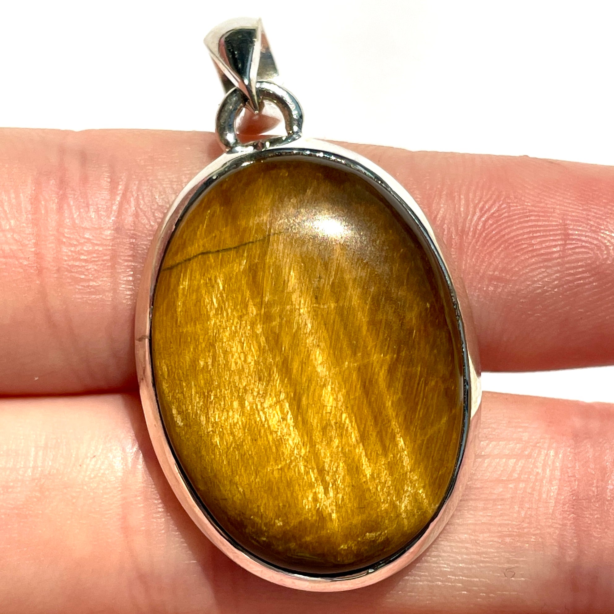 Tiger's Eye St. Silver Pendant - SP123