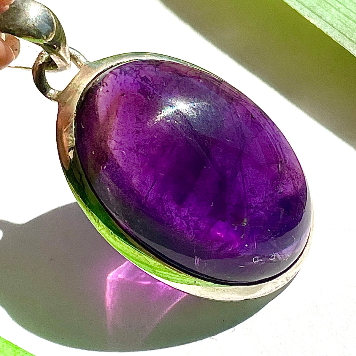 Amethyst St.Silver Pendant - SP186