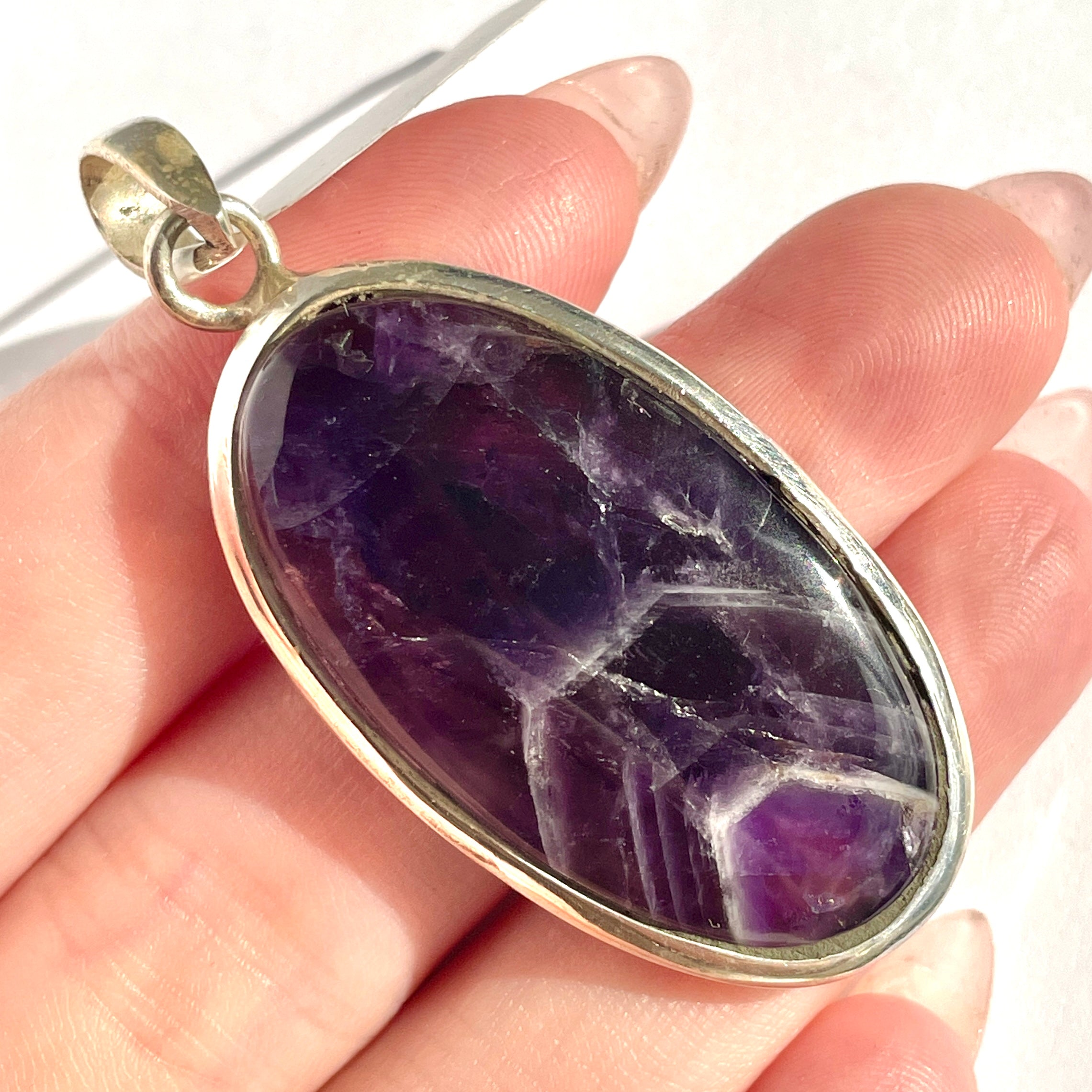 Amethyst St. Silver Pendant LRG - SP150