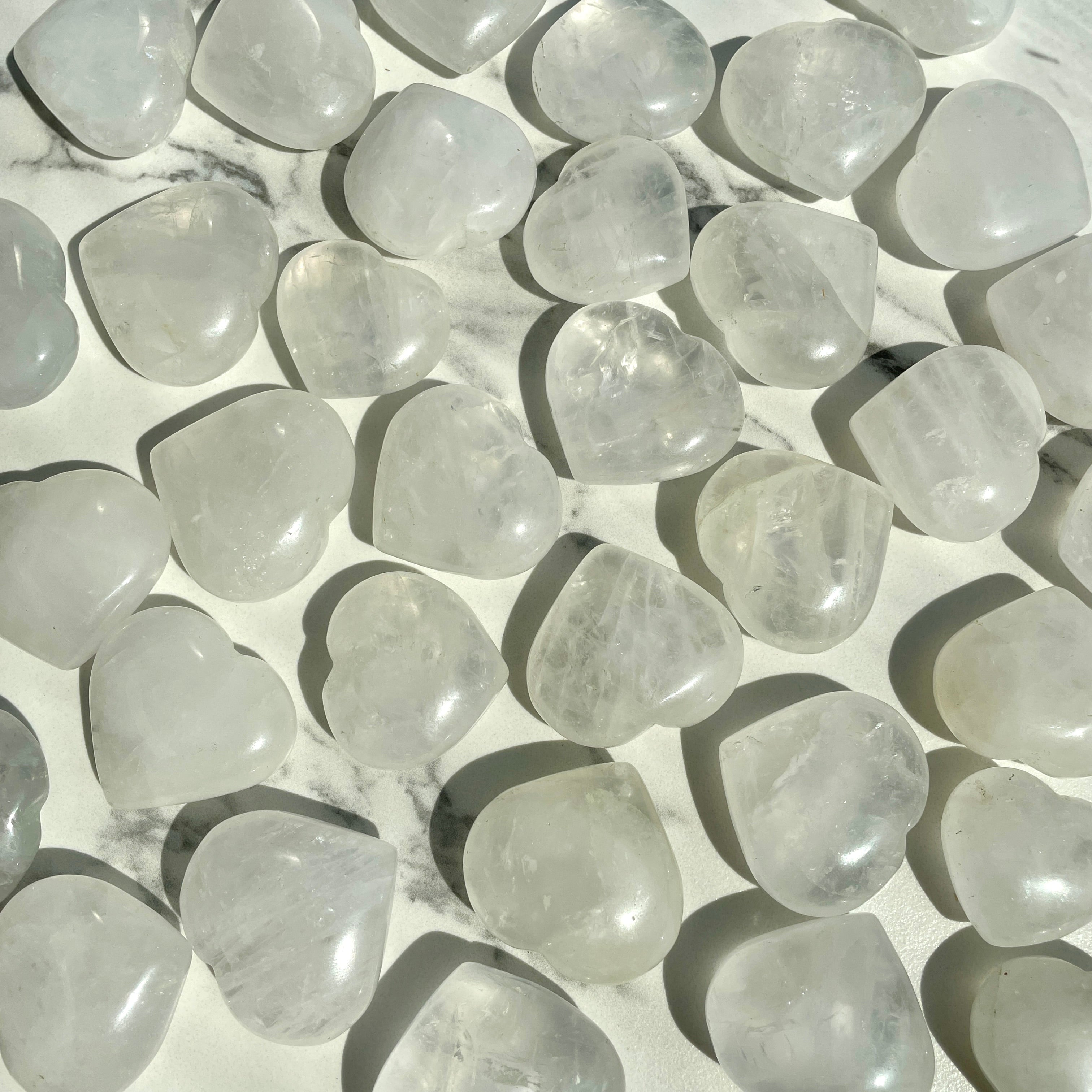 Clear Quartz Heart 3-4cm (IN)