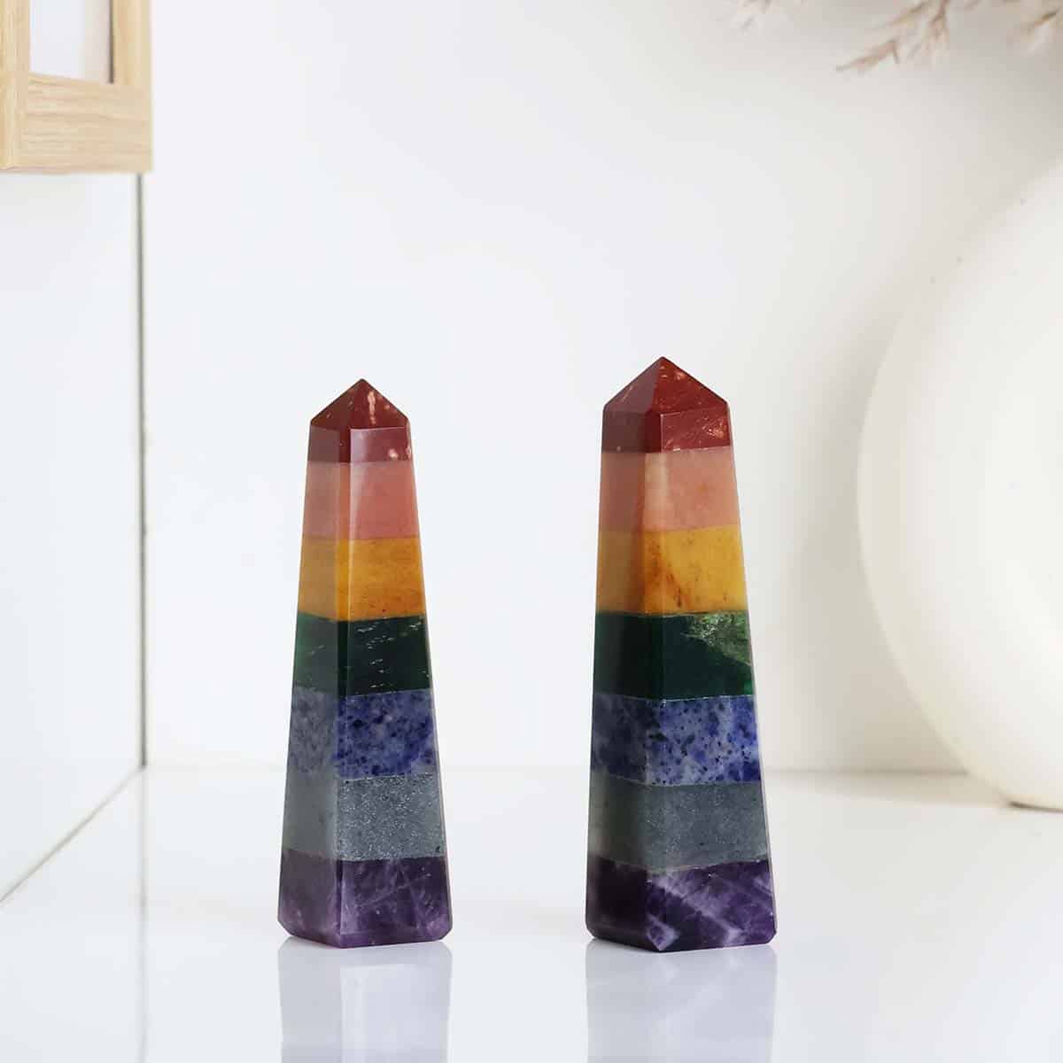 7 Chakra-Obelisk Generator - 9cm